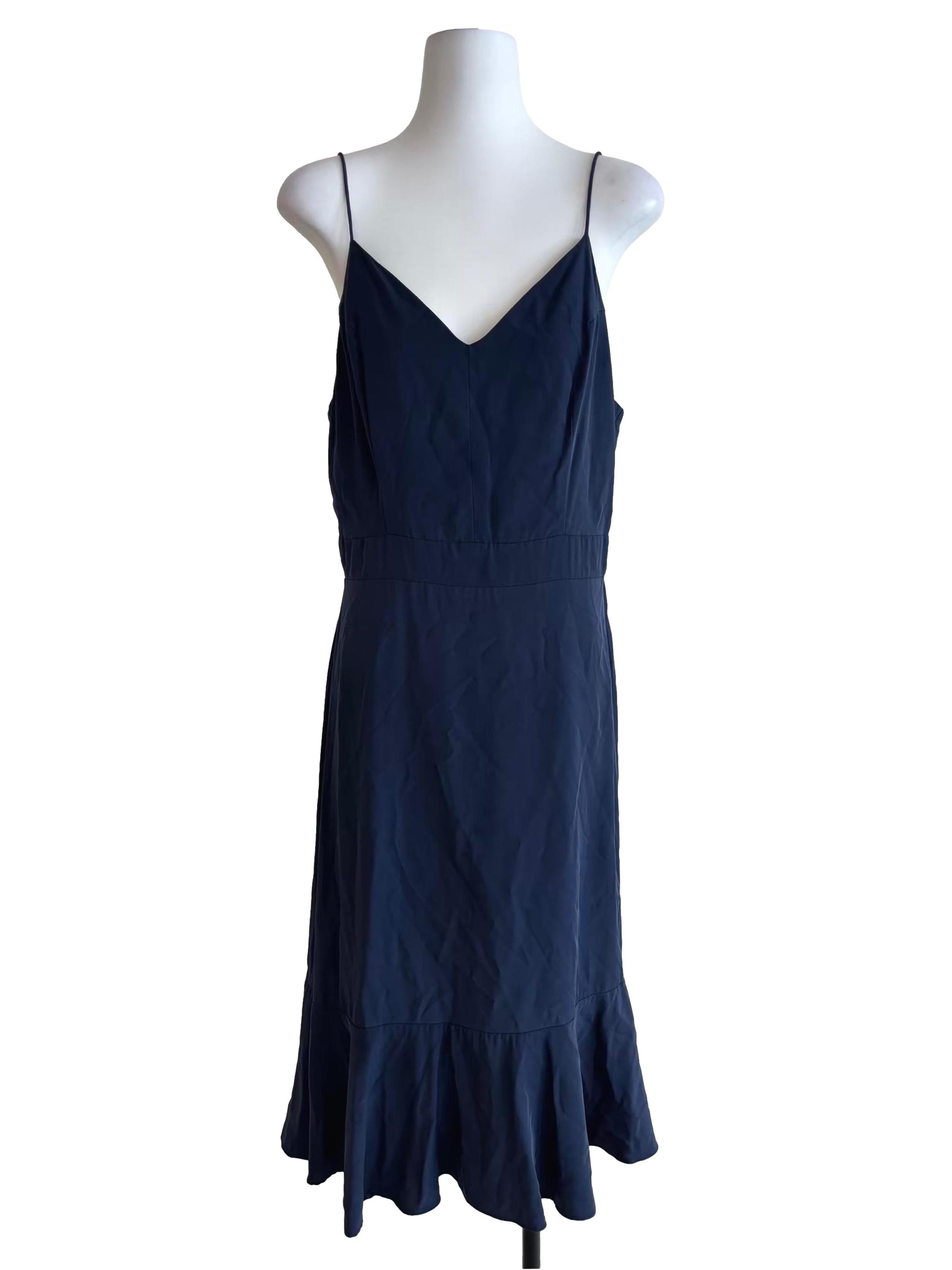 Peacock Blue Drop Waist Cami Dress