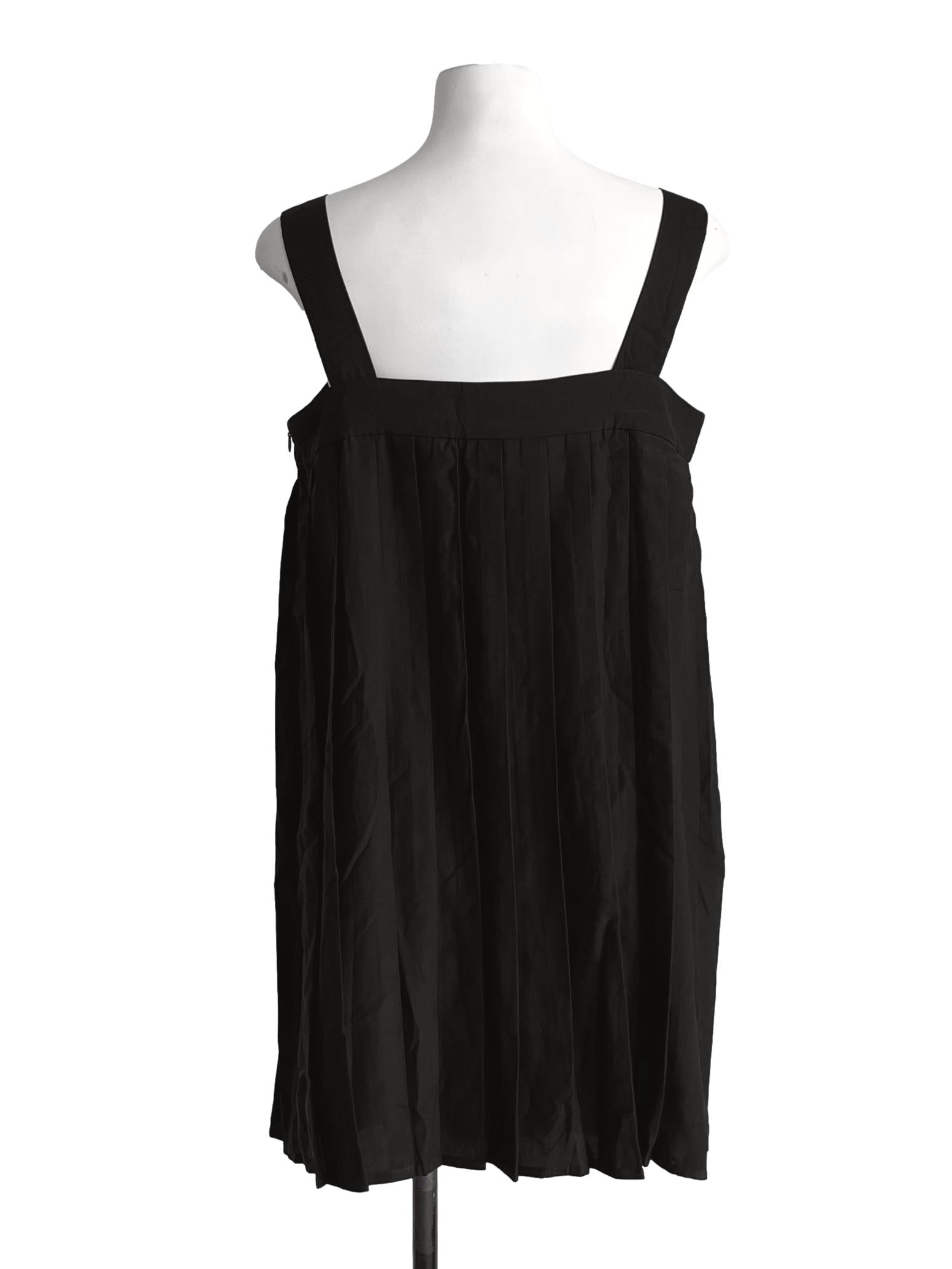 Onyx Black Apron Mini Dresses