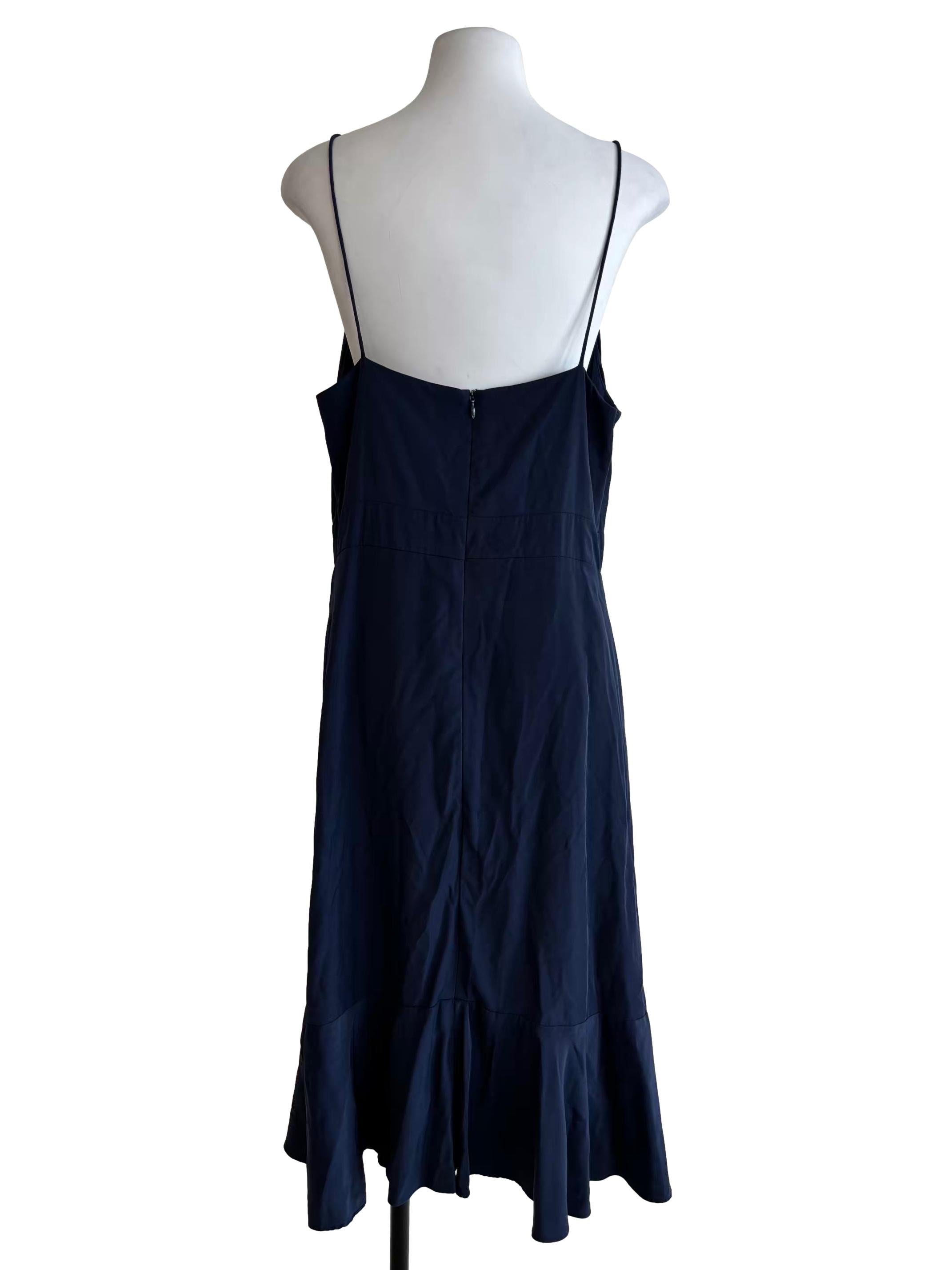 Peacock Blue Drop Waist Cami Dress