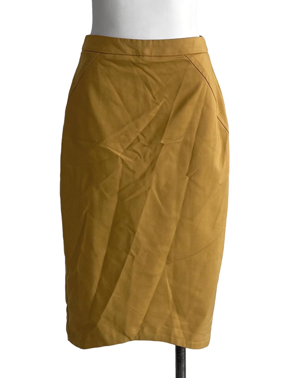 Mustard Yellow Pencil Skirts LB