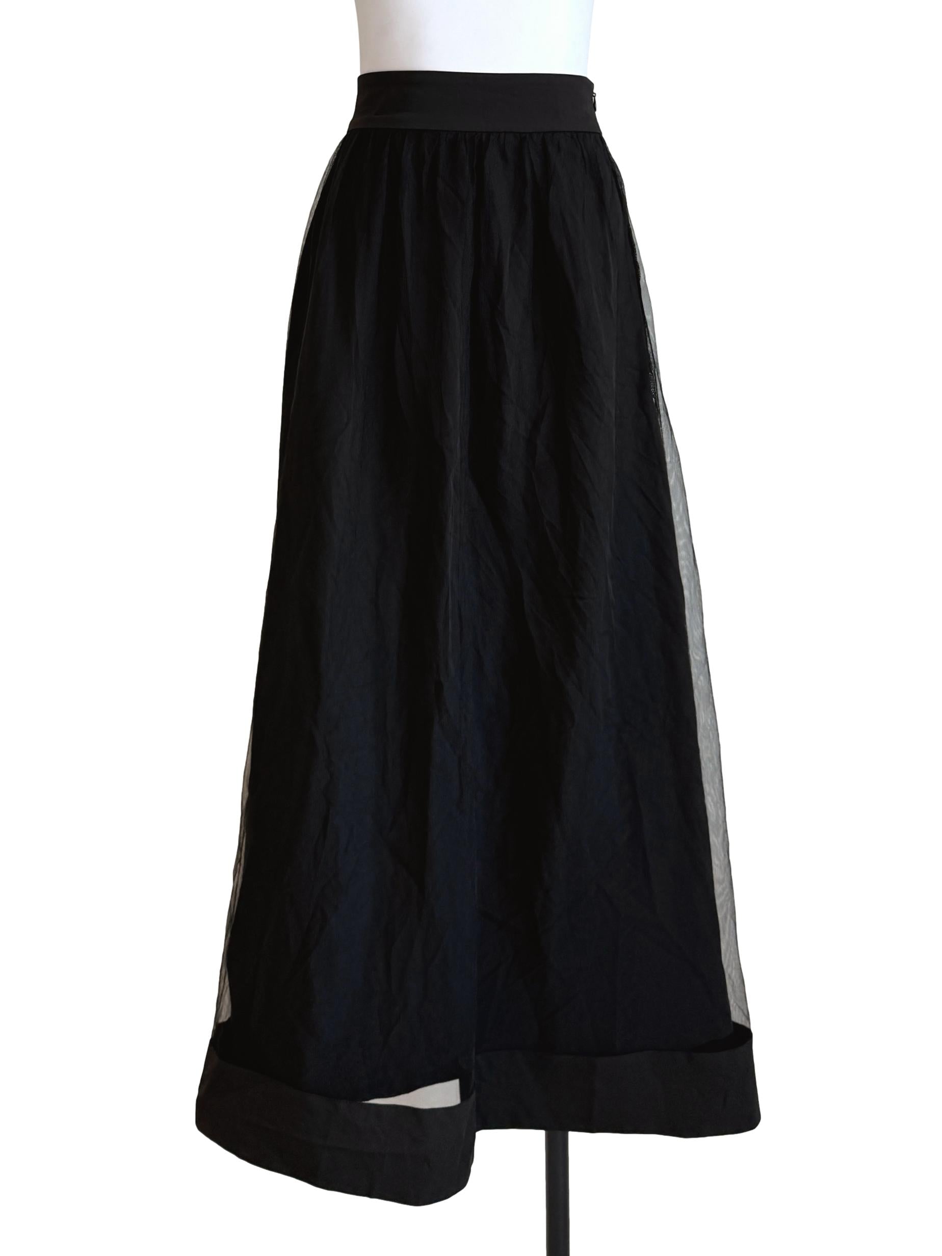 Black Tulle Maxi Skirt
