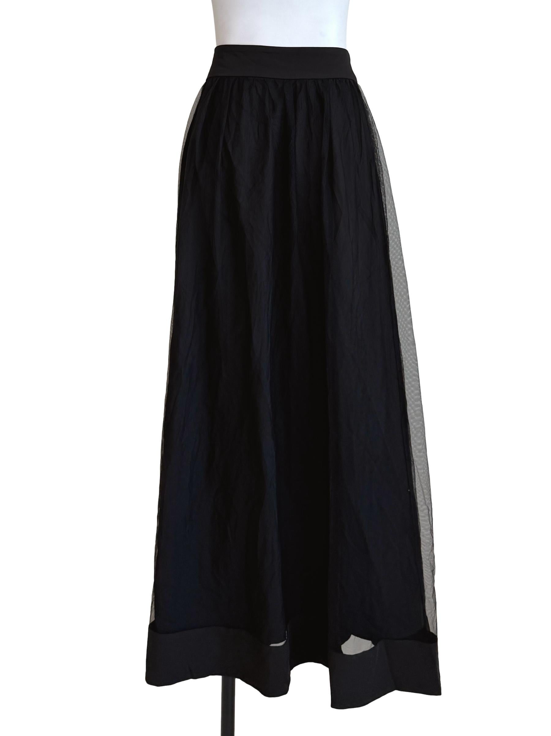 Black Tulle Maxi Skirt