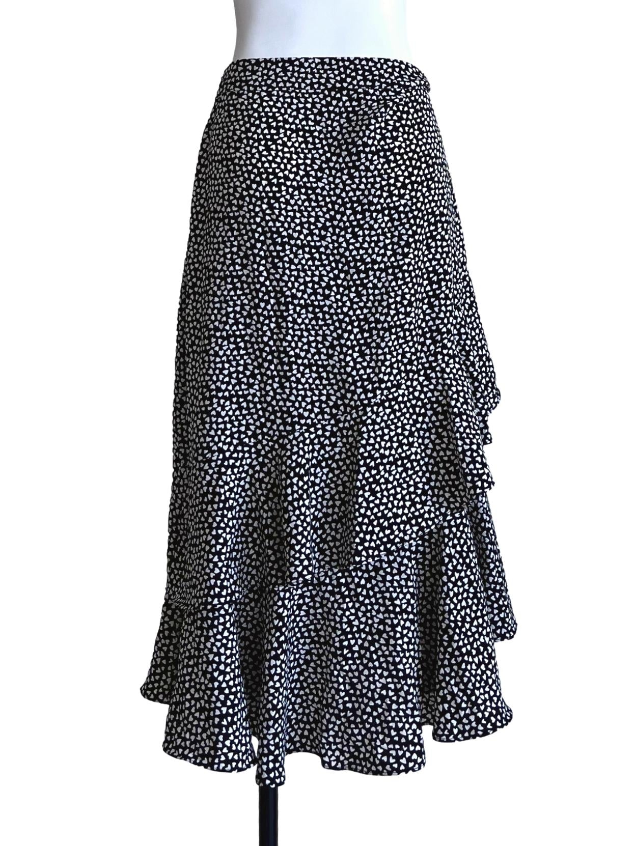 Jade Black Asymmetrical Skirts