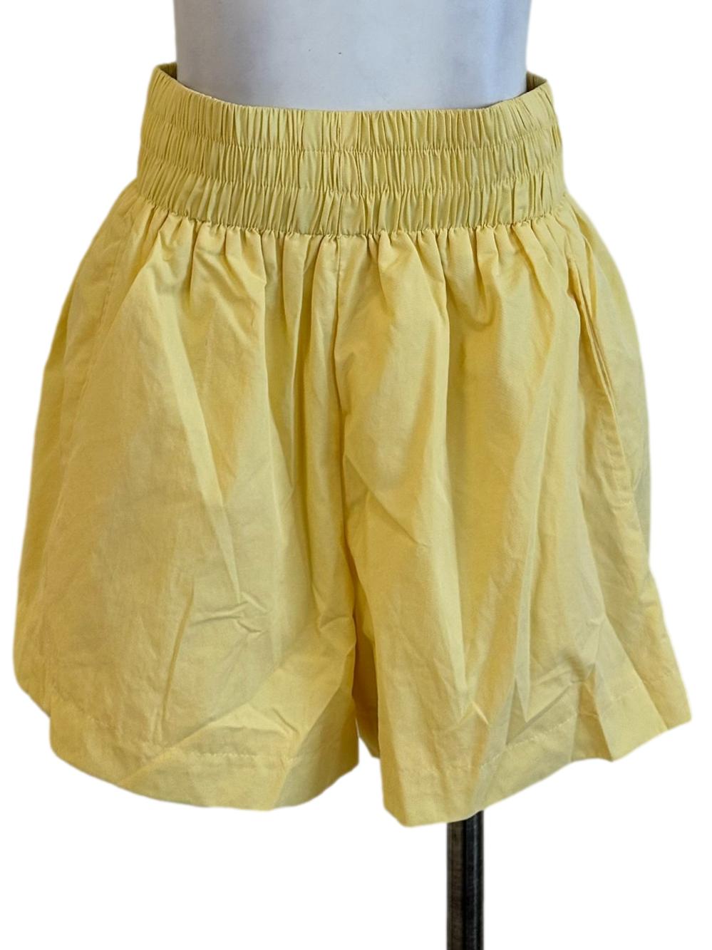 Yellow High Waisted Short