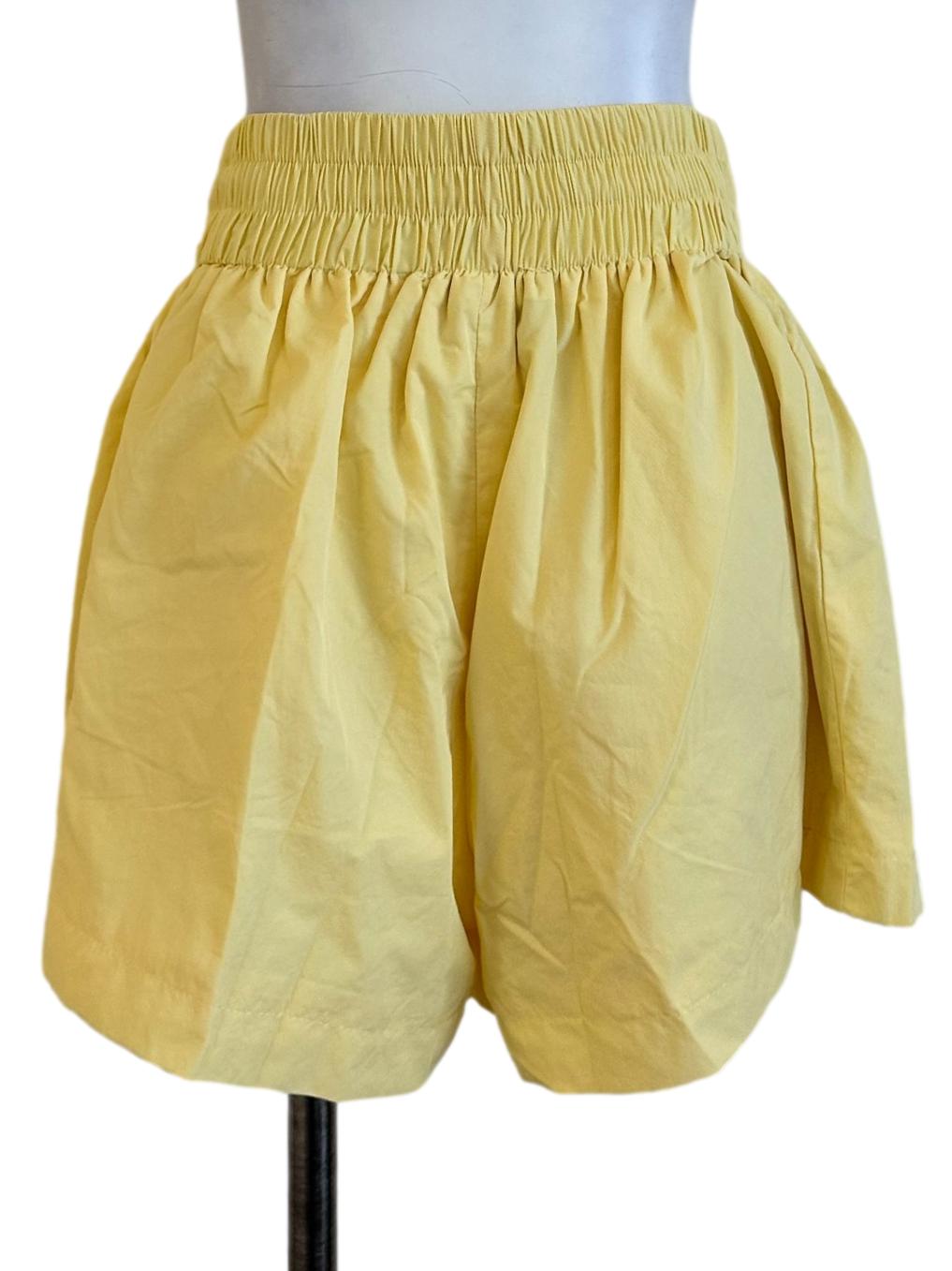 Yellow High Waisted Short