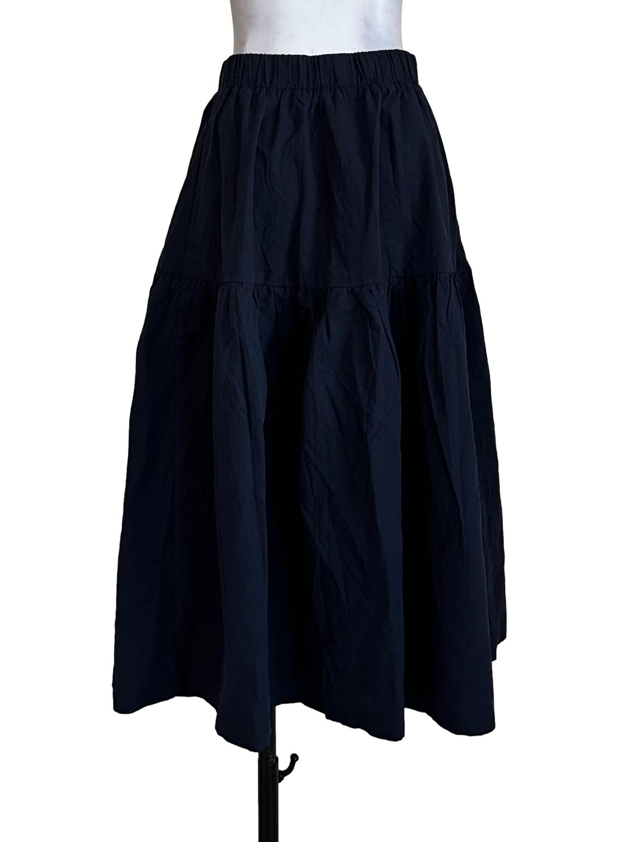 Navy Blue Plain Skirts