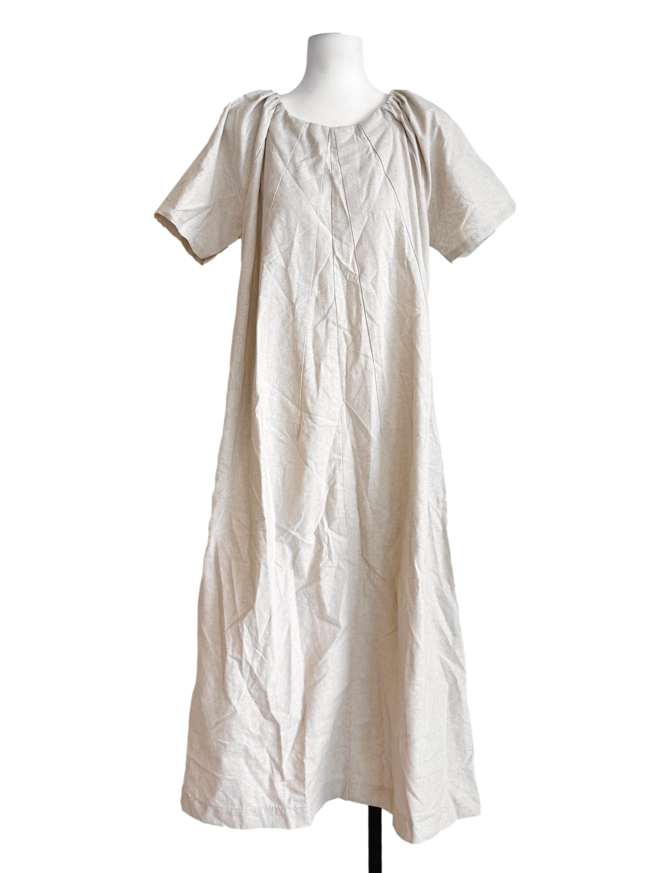 Parchment Beige Tunic Dress