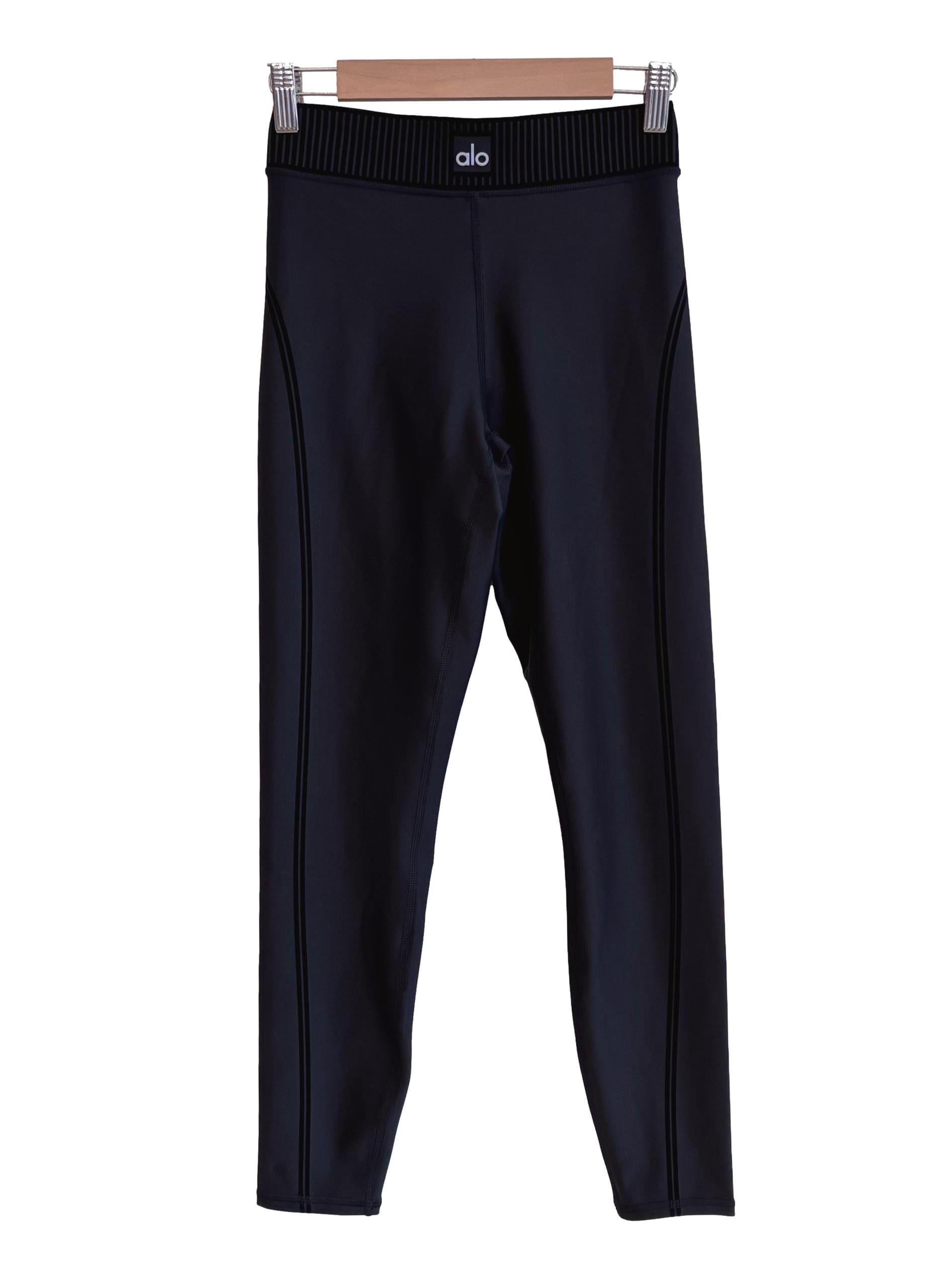 Onyx Black Logo Band Tights