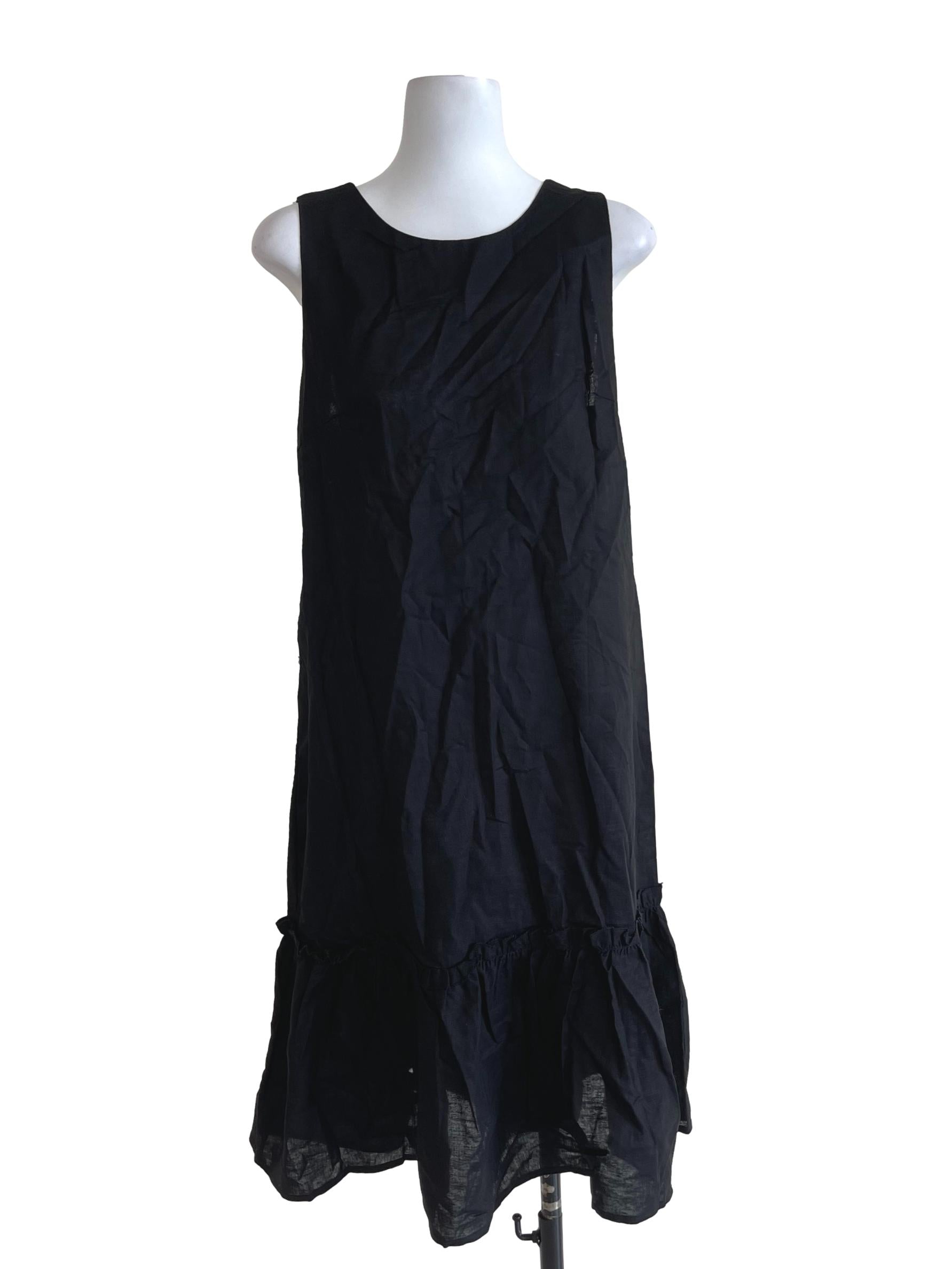 Black Ribbon Back Dress