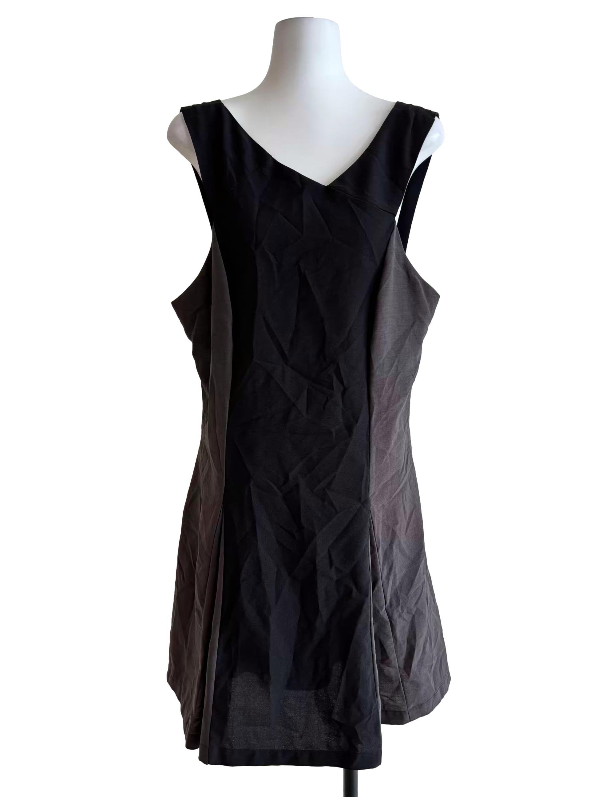 Jet Black Sleeveless Dress