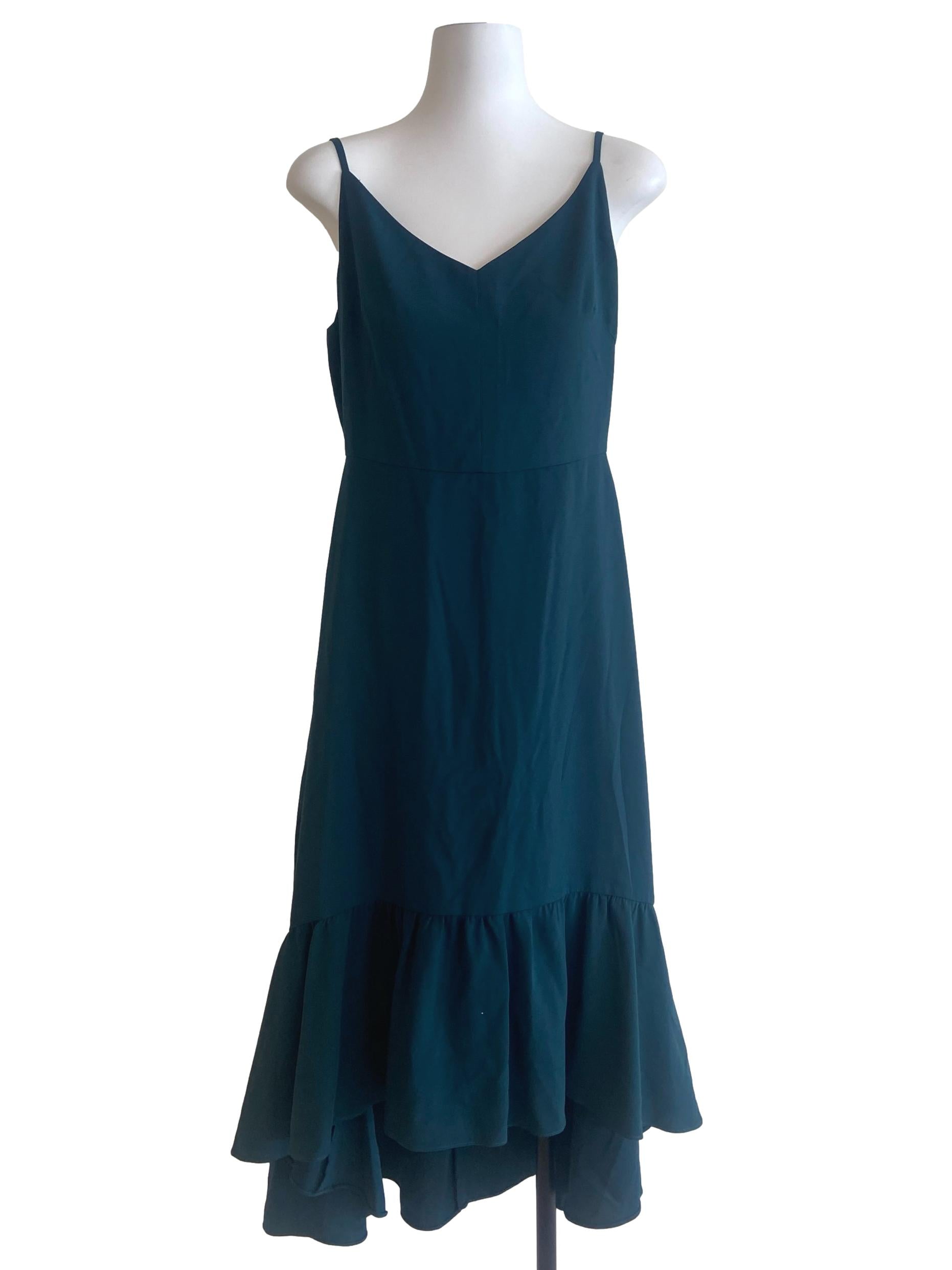 Teal Green Drop Waist Dress
