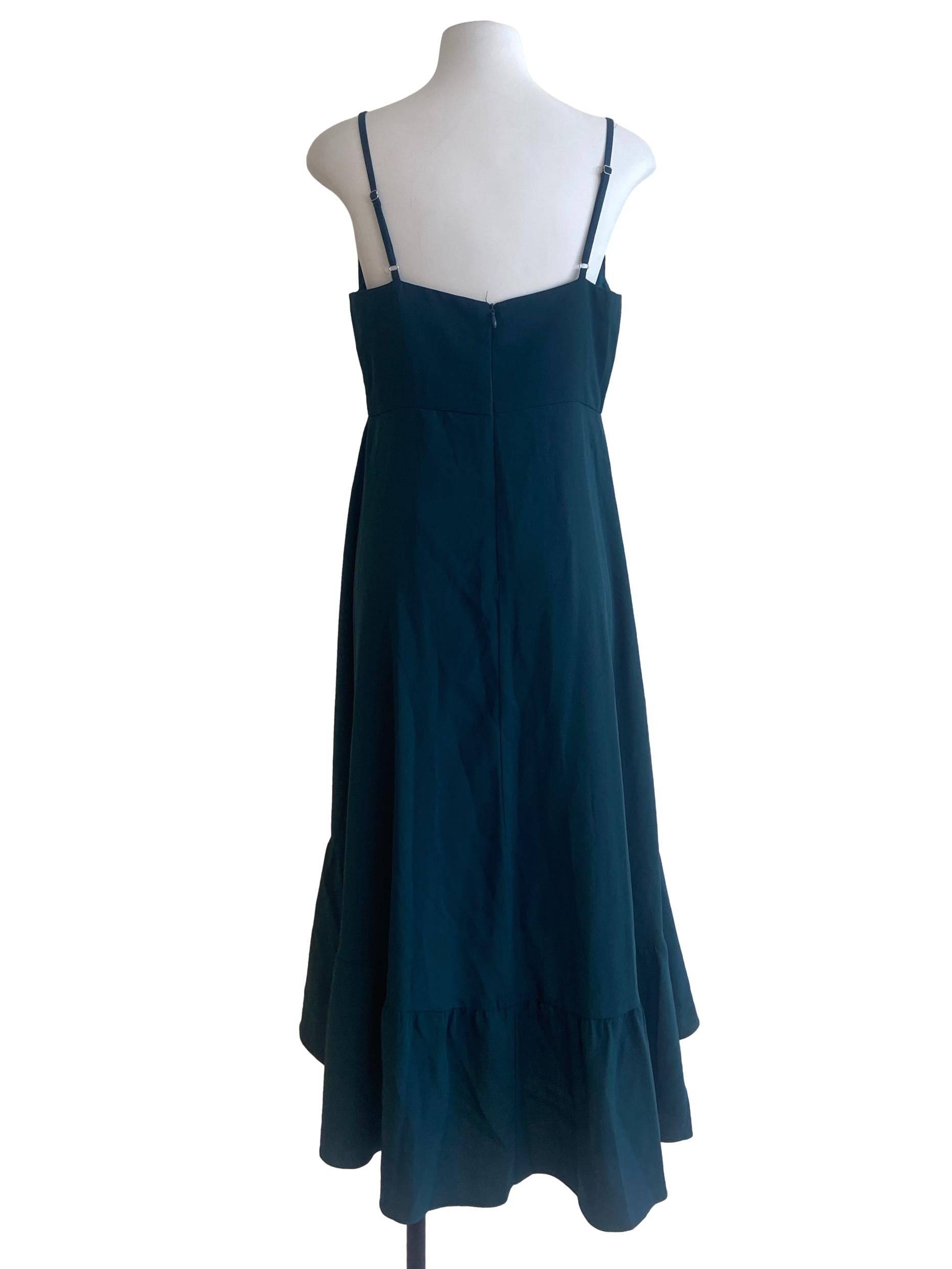 Teal Green Drop Waist Dress