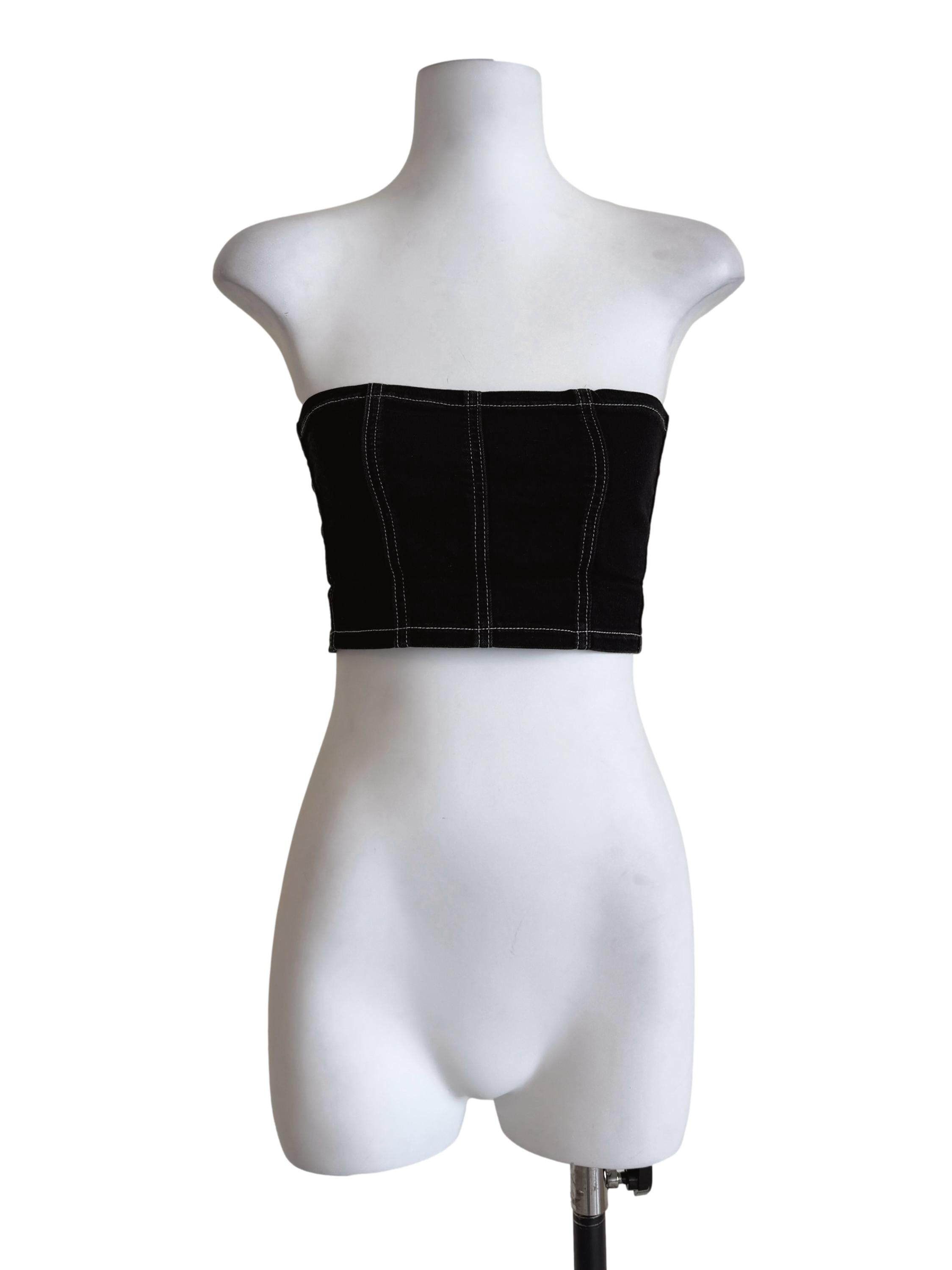Denim Black Tube Top TTR