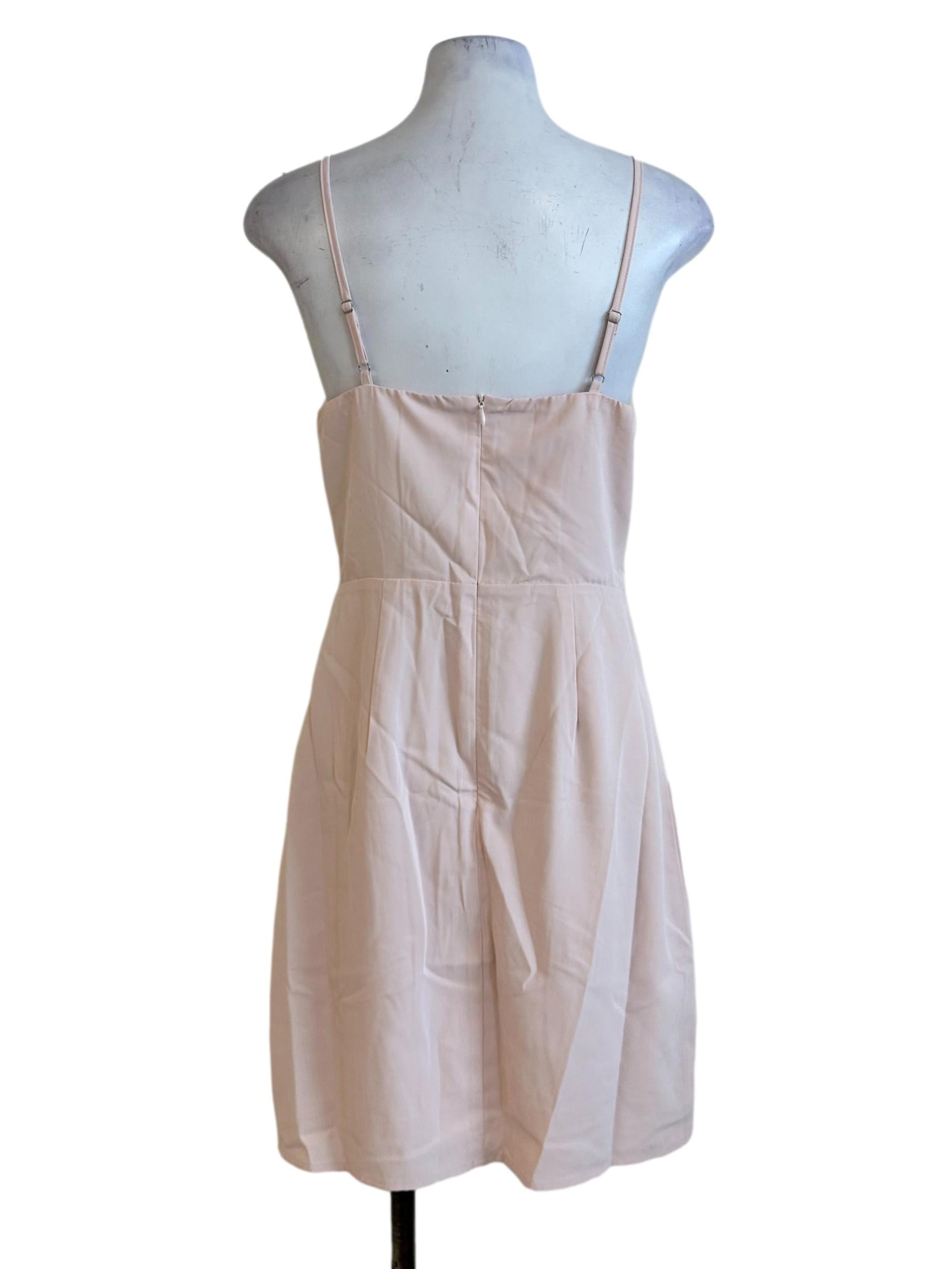 Light Blush Pink Slip Mini Dress