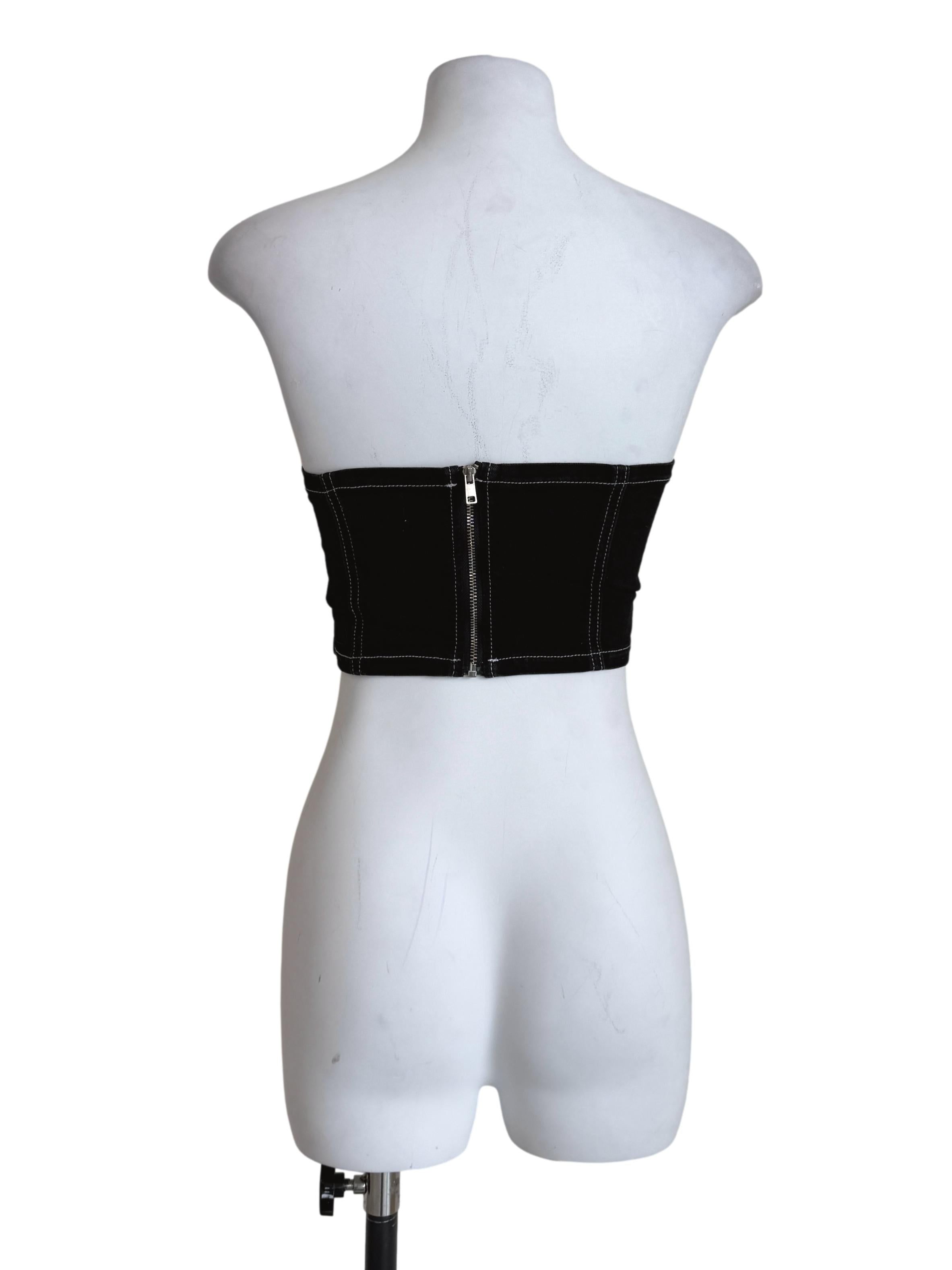 Denim Black Tube Top TTR