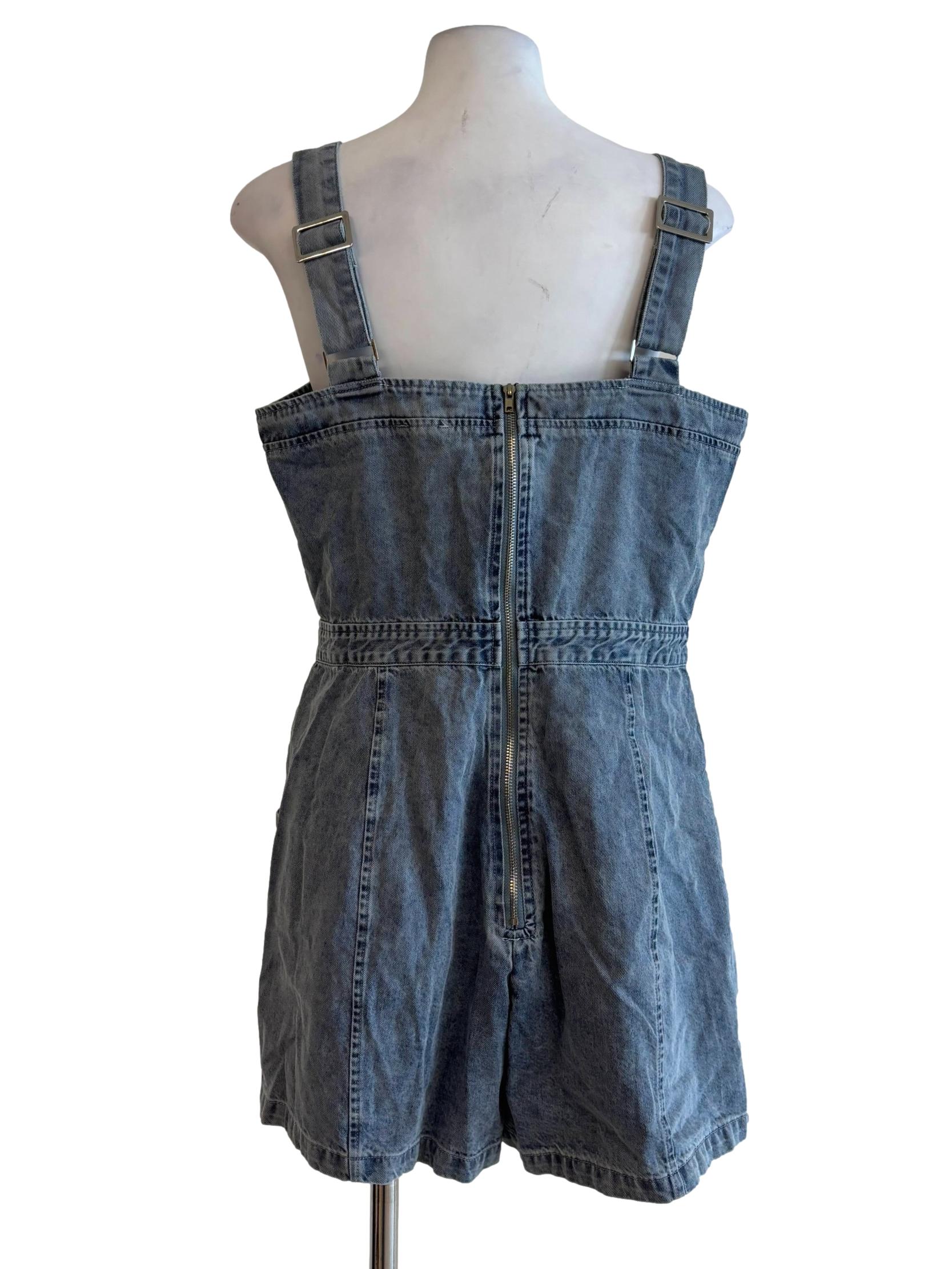 Blue Denim Sweetheart Rompers