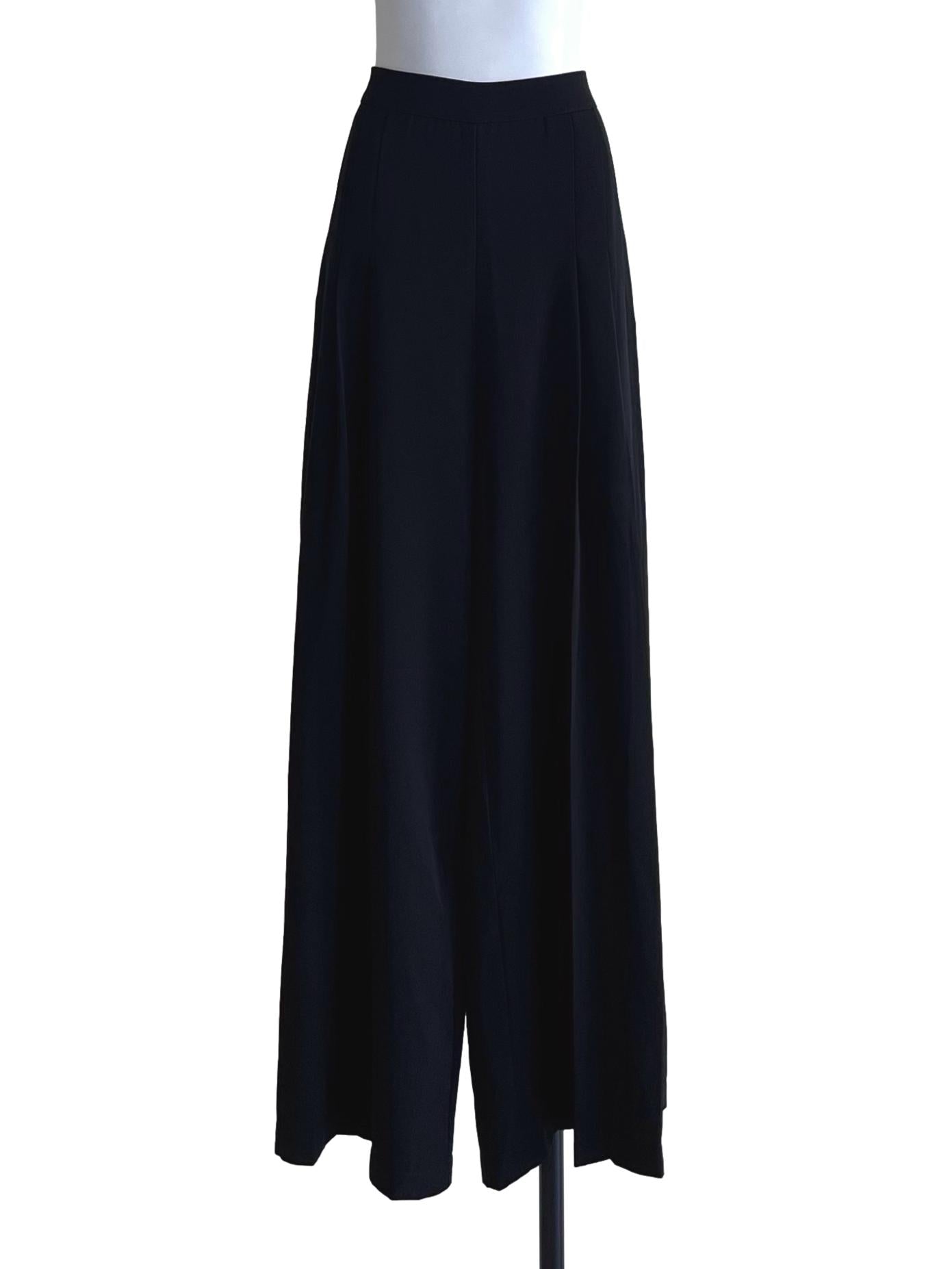 Ink Black Culottes Pants