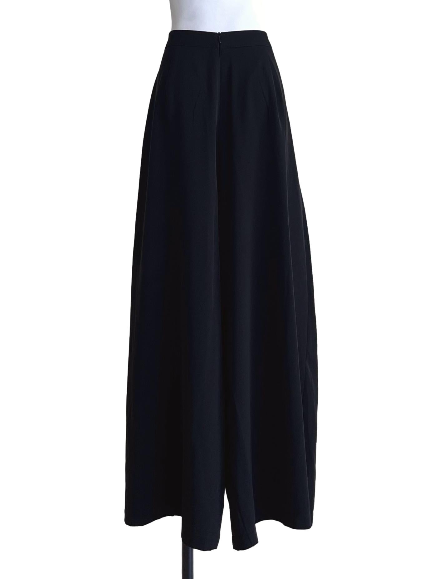 Ink Black Culottes Pants