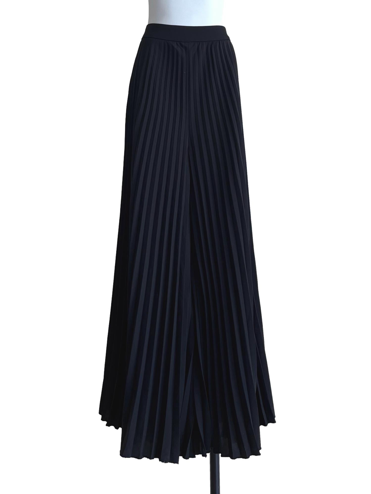 Onyx Black Culottes Pants