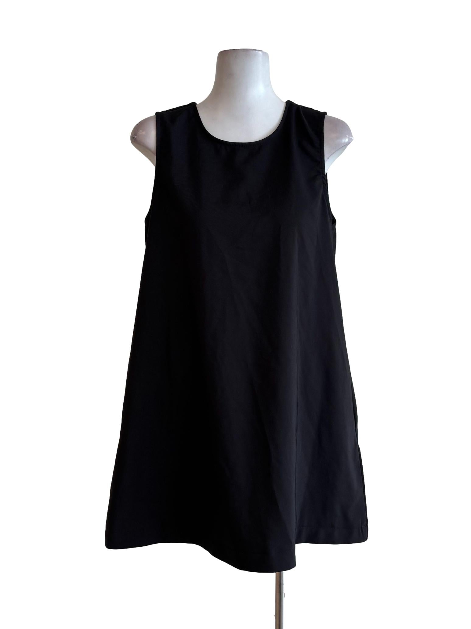 Jet Black Sleeveless Dress