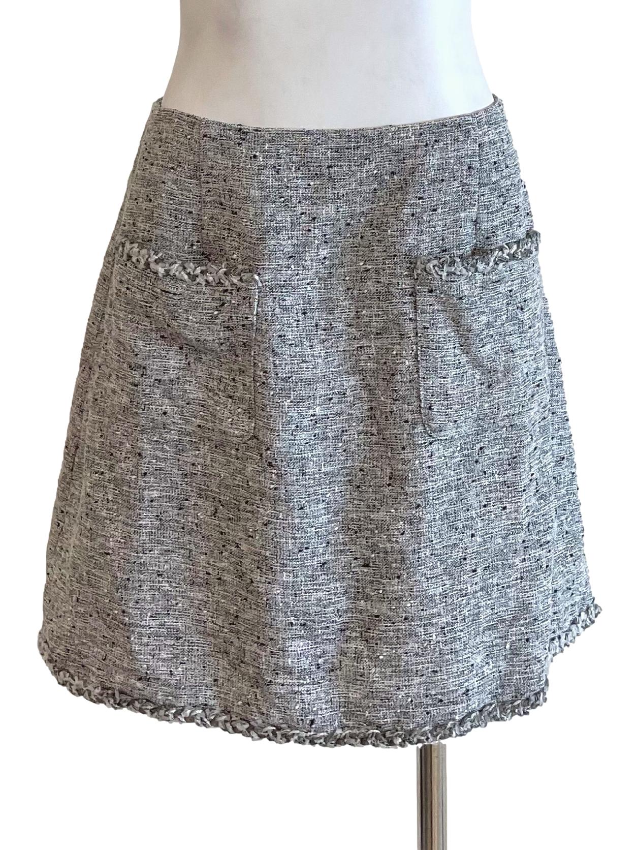 Cloud Shiny Tweed Skirt LB