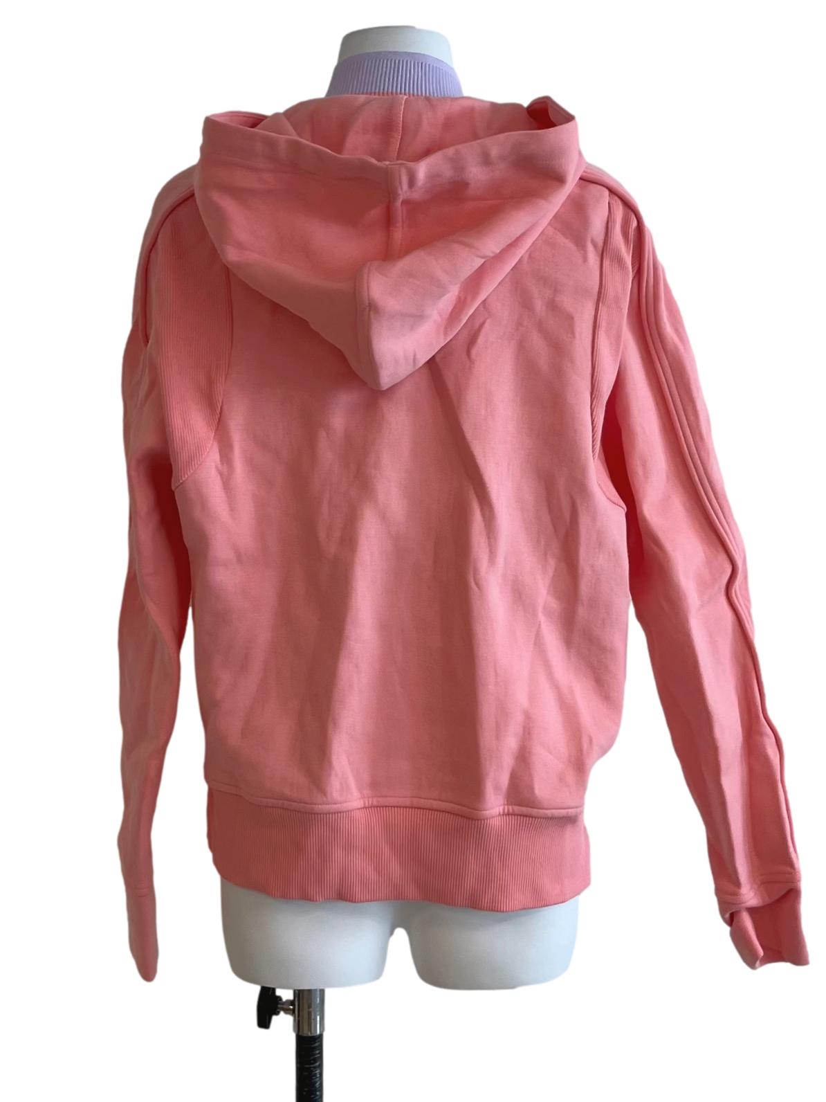 Pink Plain Zip-Up Hoodie