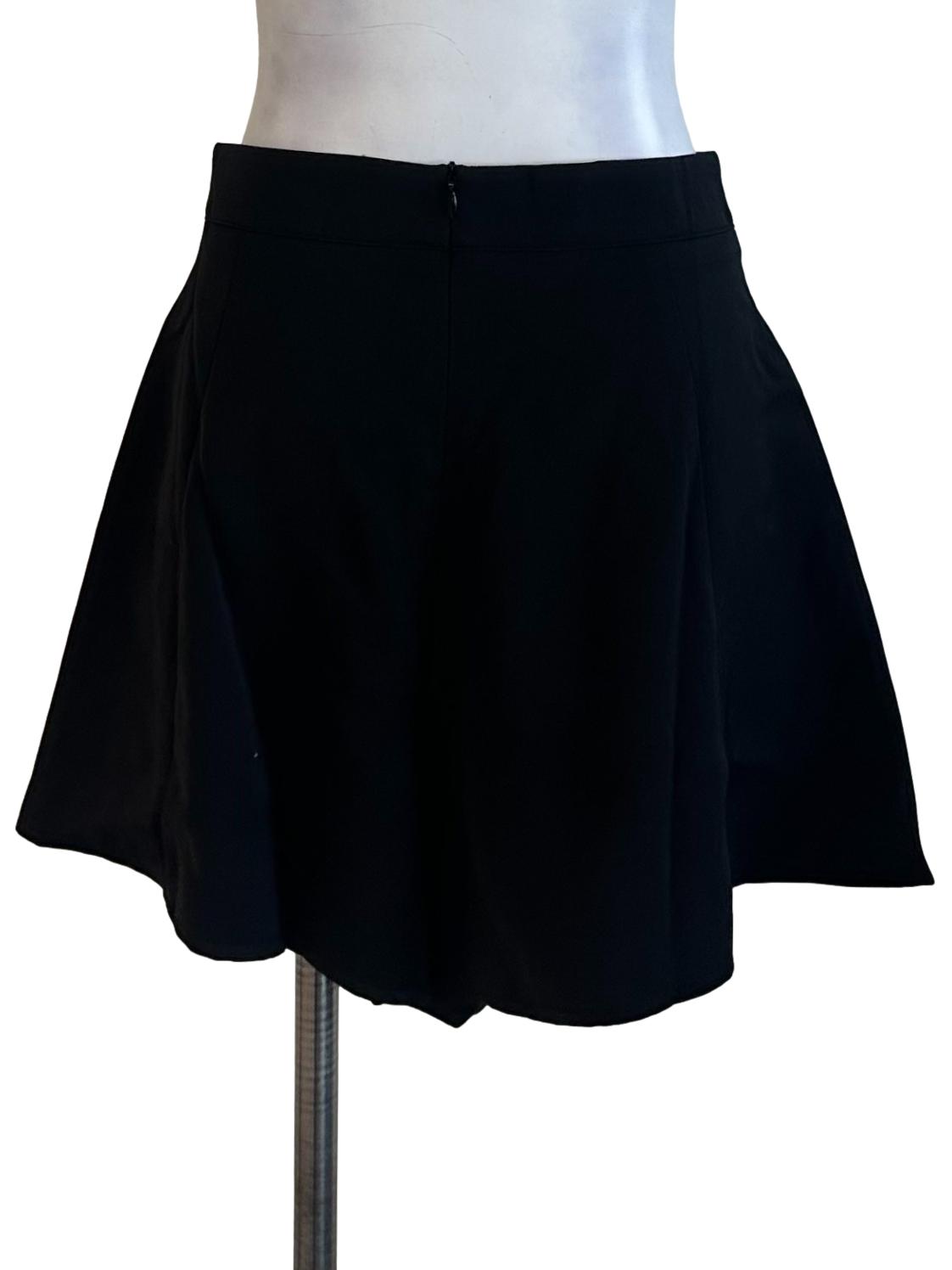Onyx Black Panel Casual Shorts