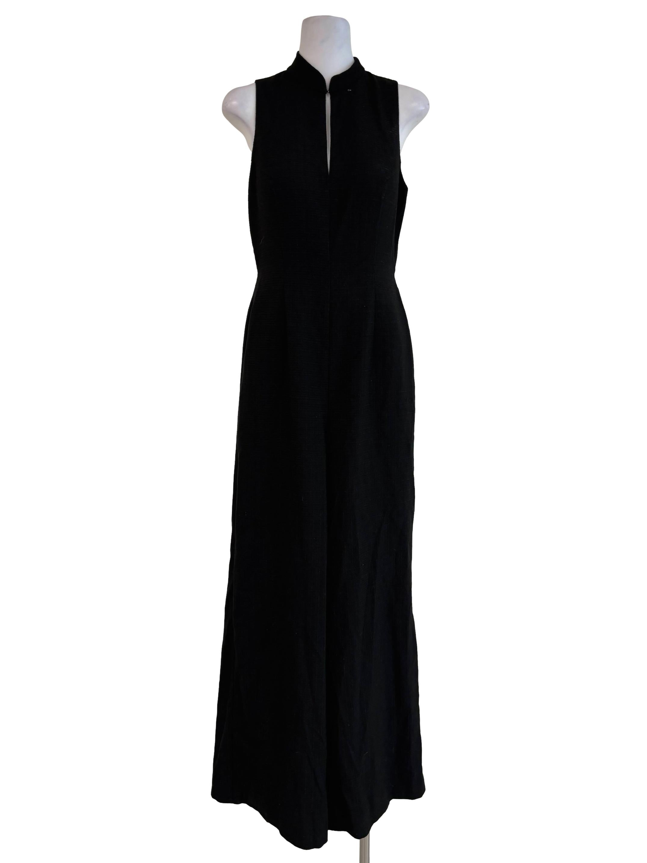 Night Black Sleeveless Wide Leg Jumpsuit