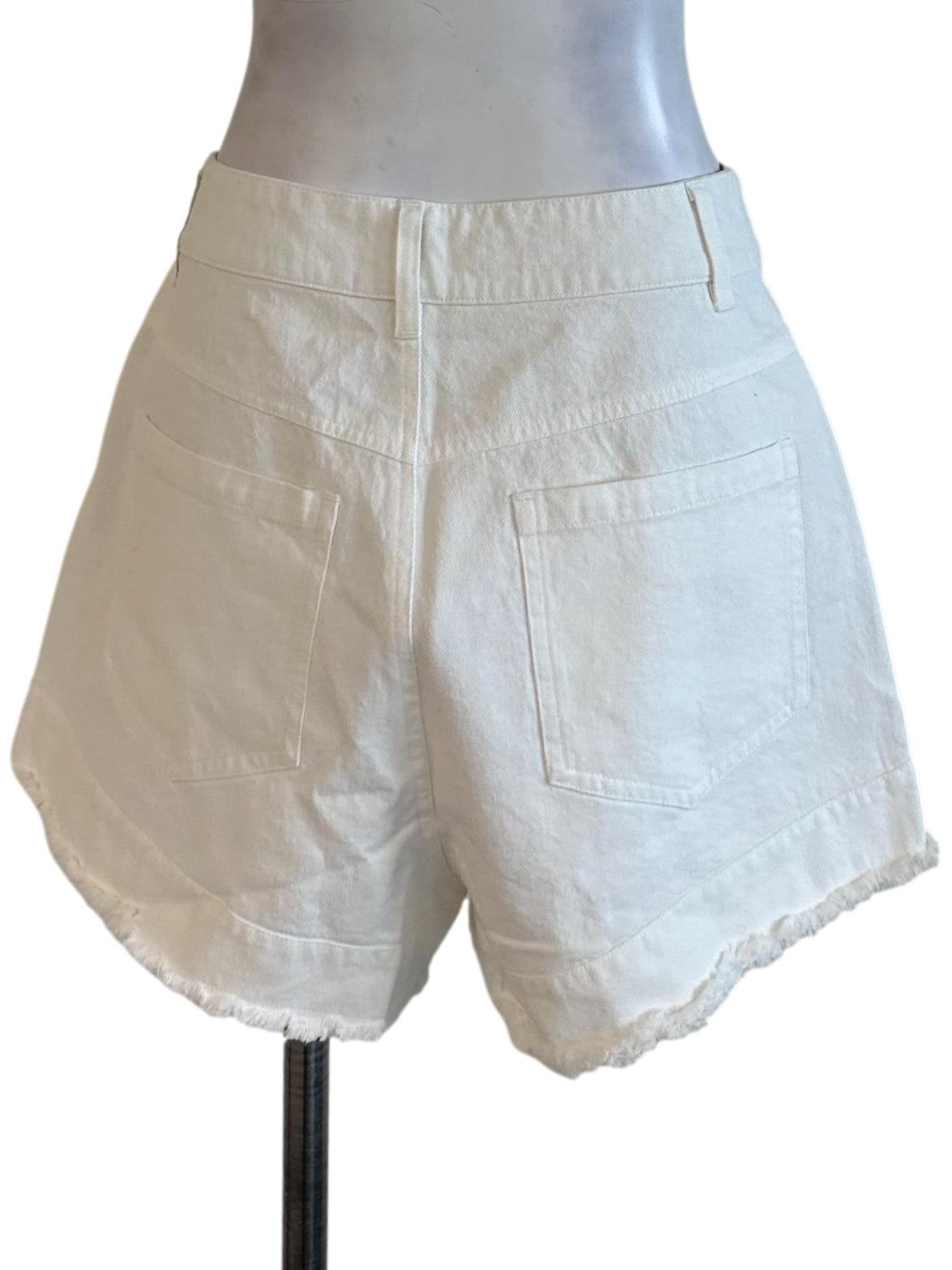 Salt White Denim Shorts