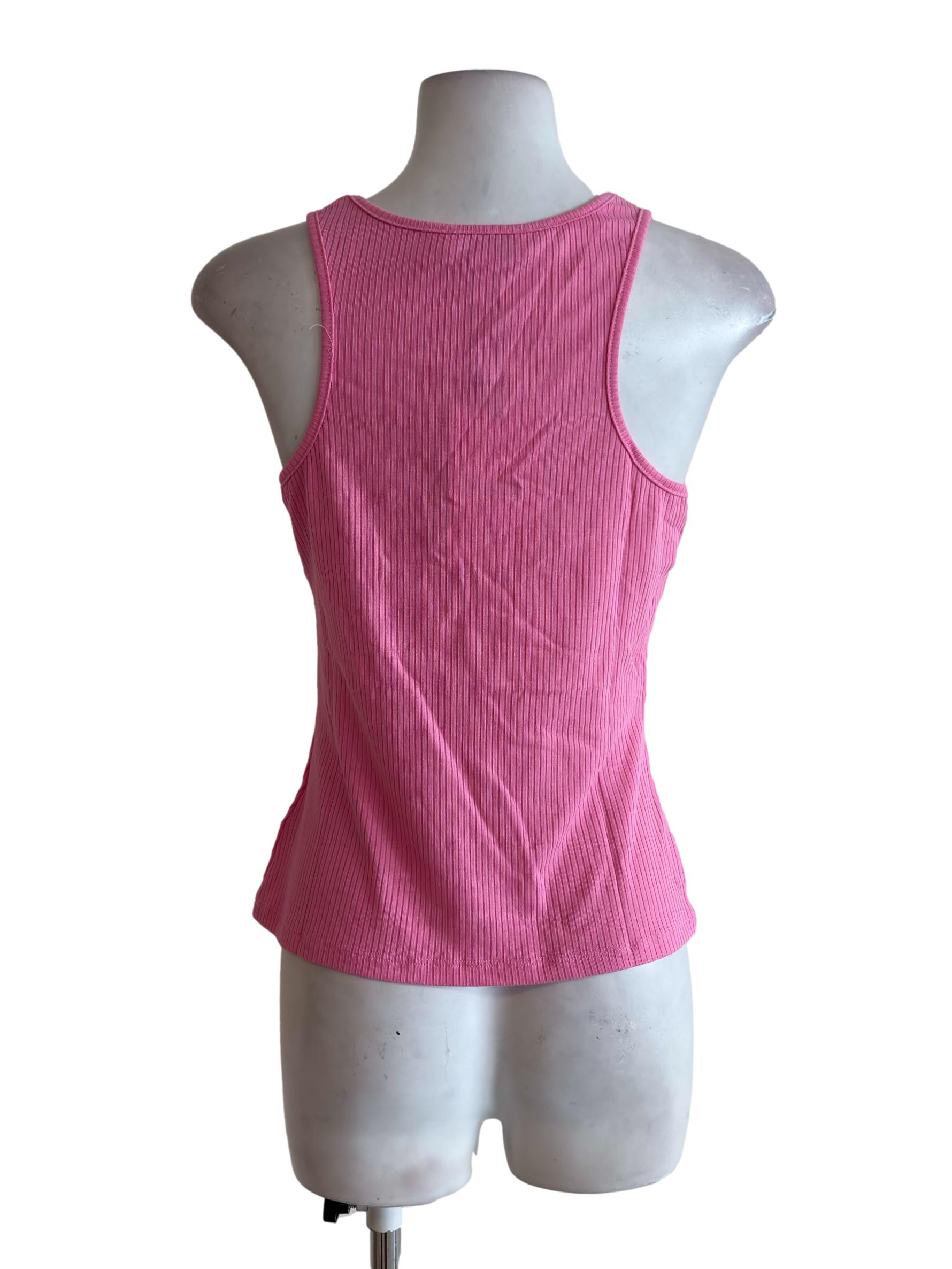 Watermelon Pink Basic Tank Top