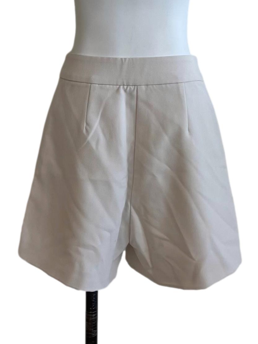 White Stitch Detail Shorts OSN