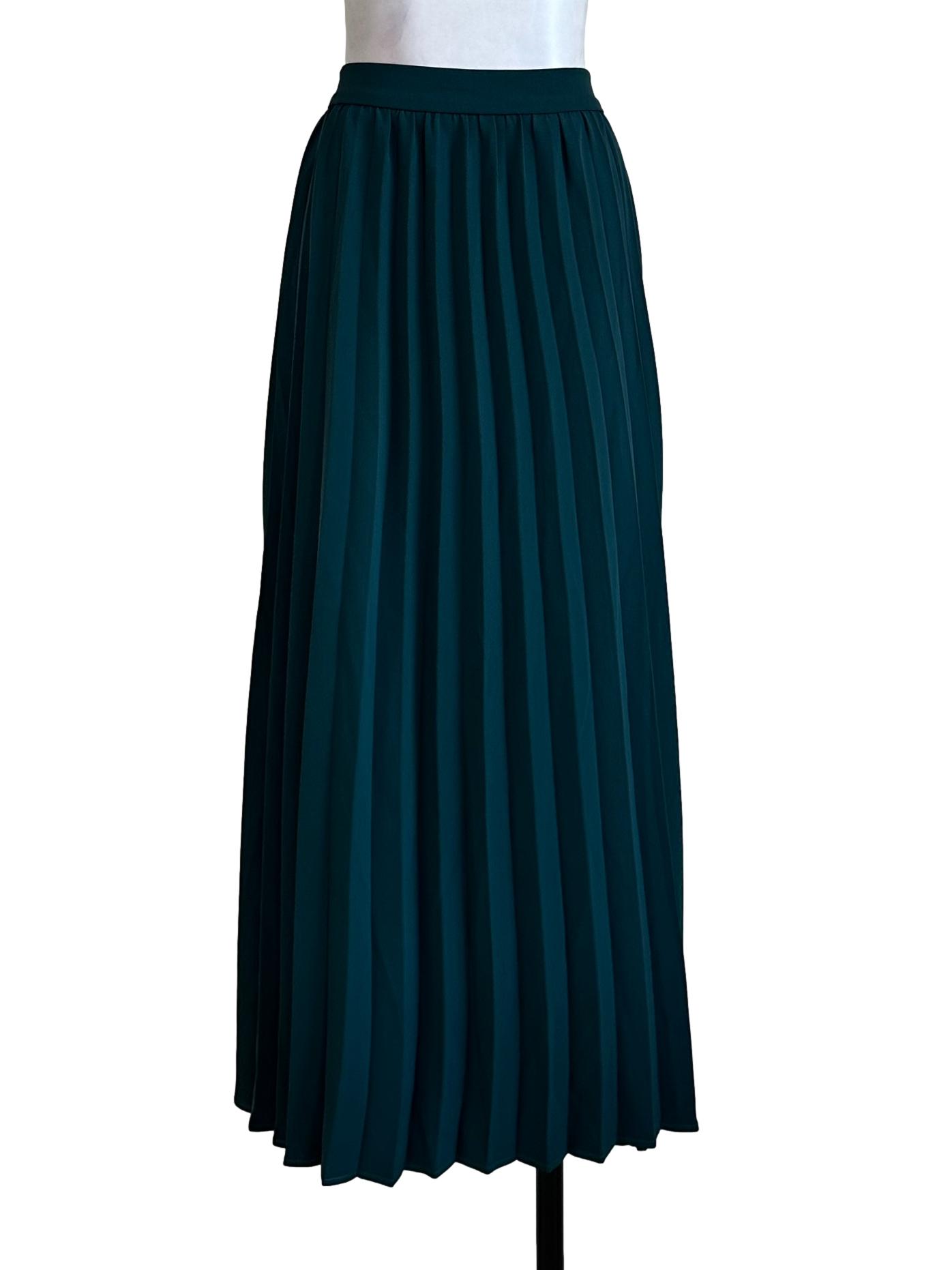 Emerald Green Pleated Skirts