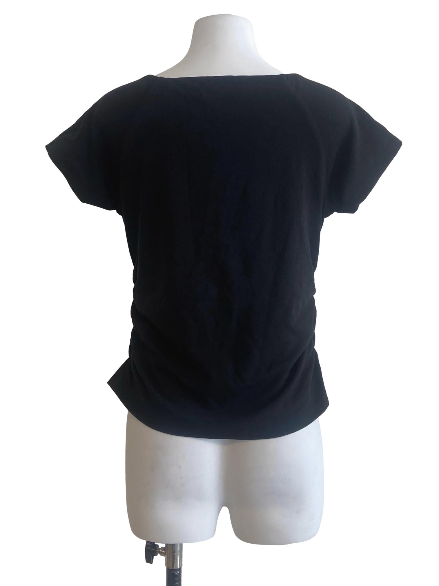 Black Twill Blouse