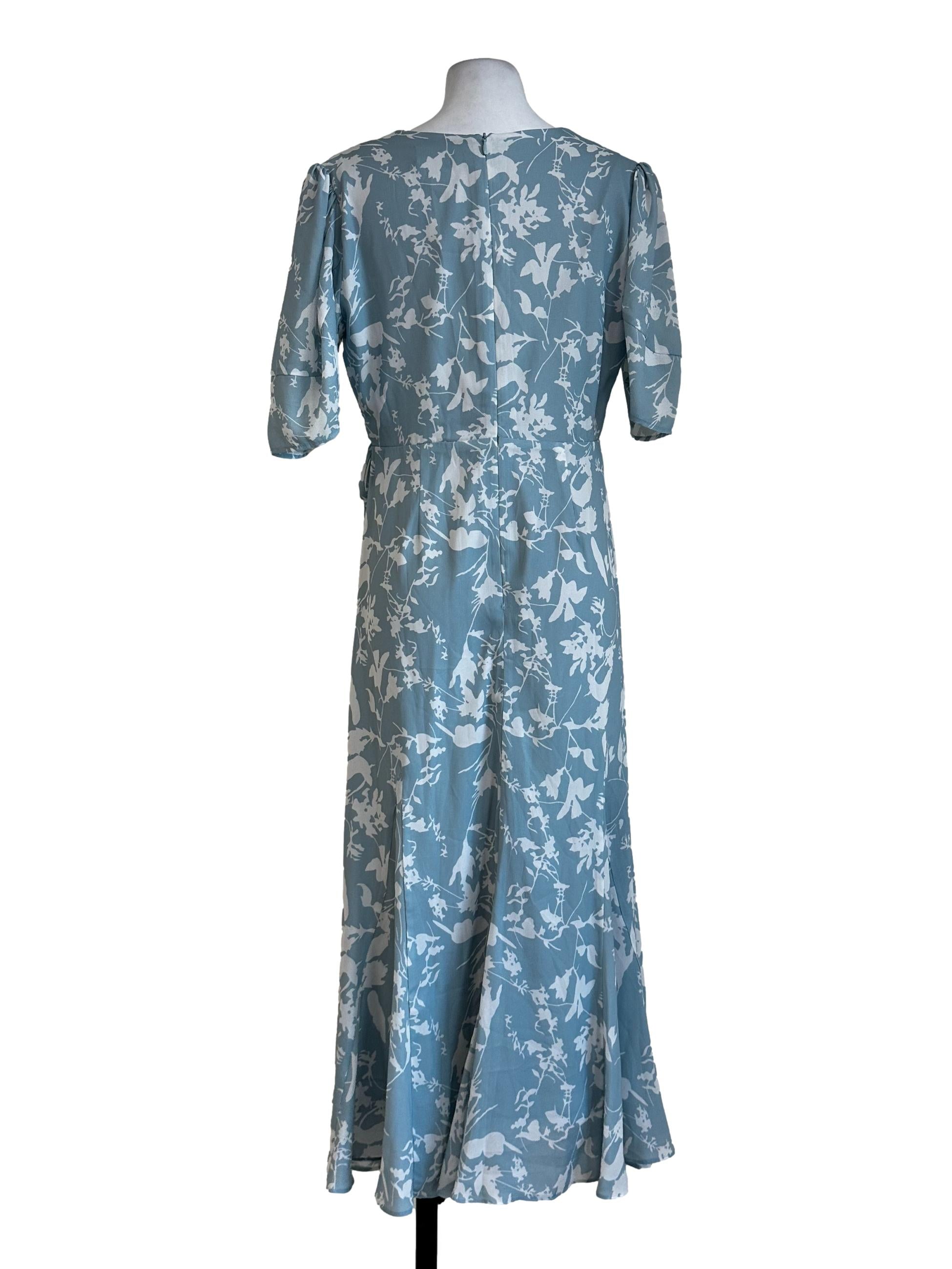 Light Blue Printed Maxi Dress TCL