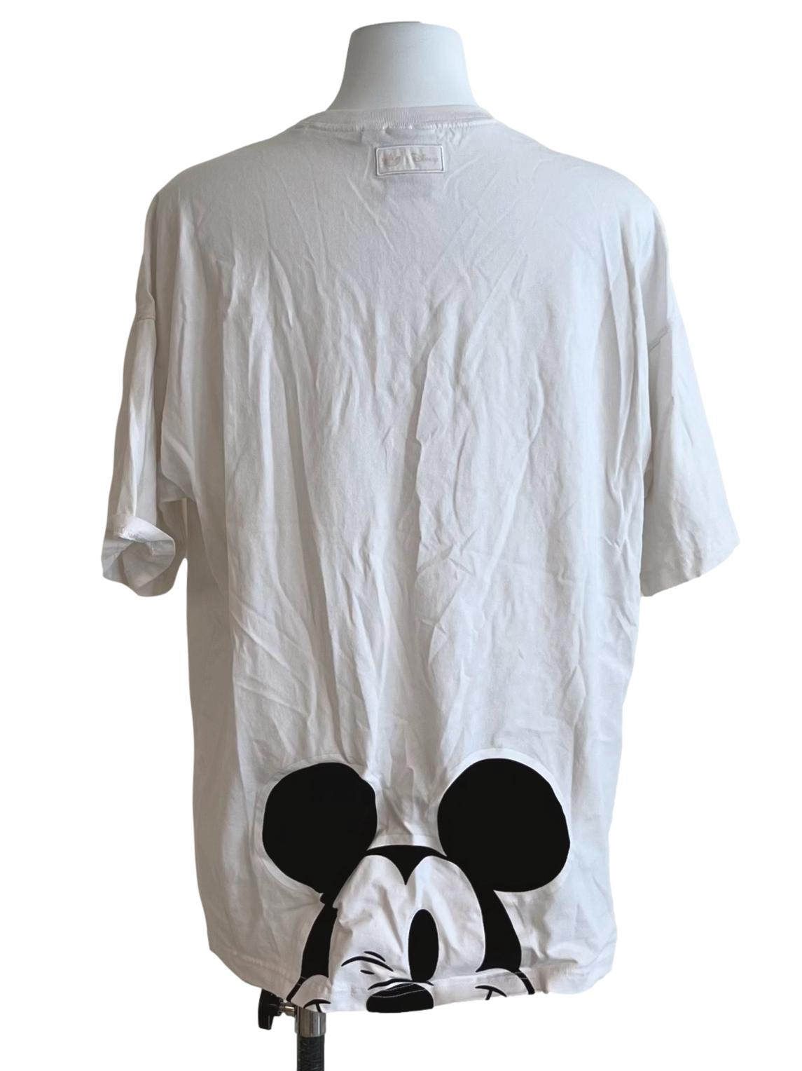 White Mickey Printed T-Shirt