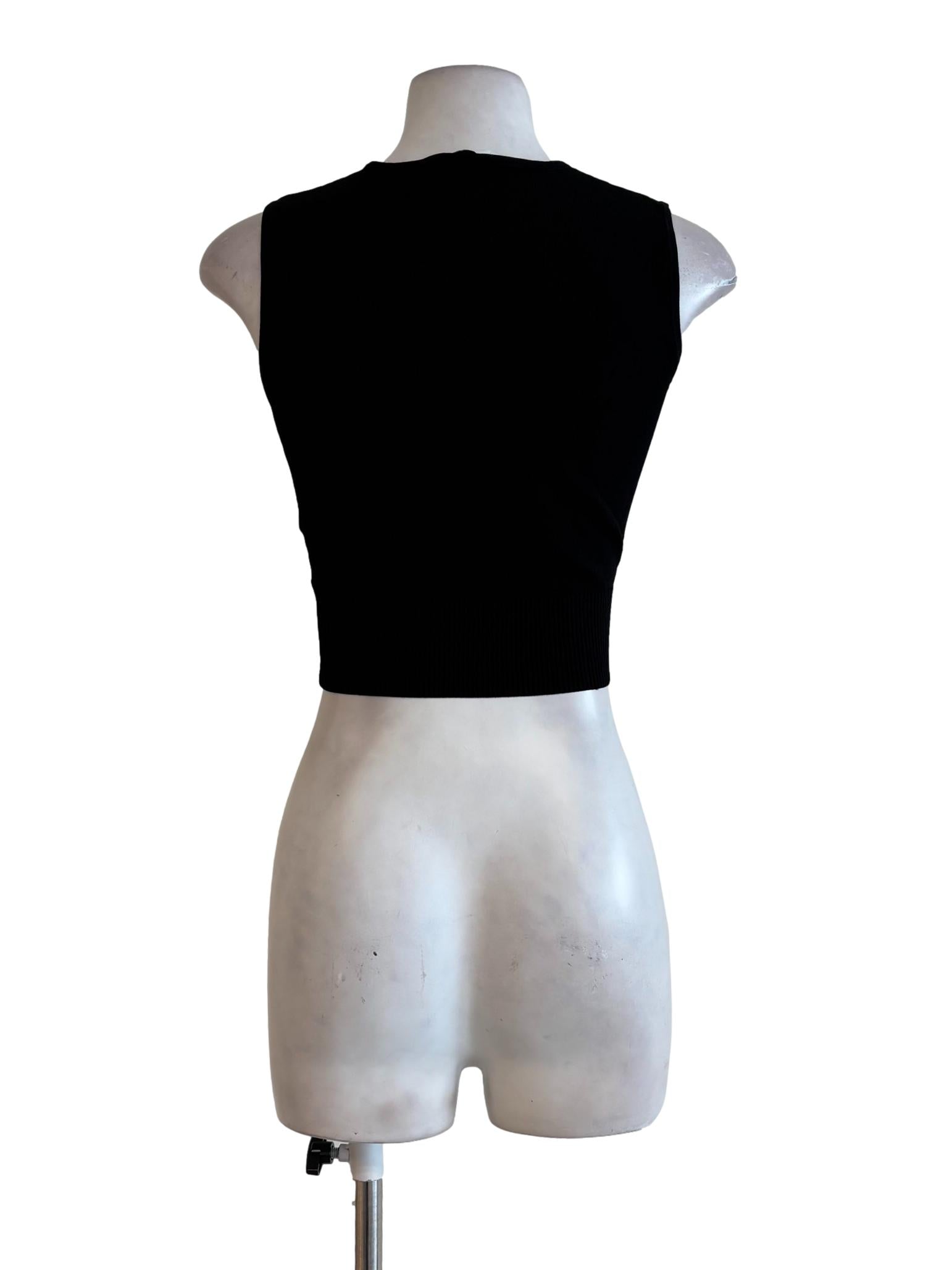 Night Black Jewel Top