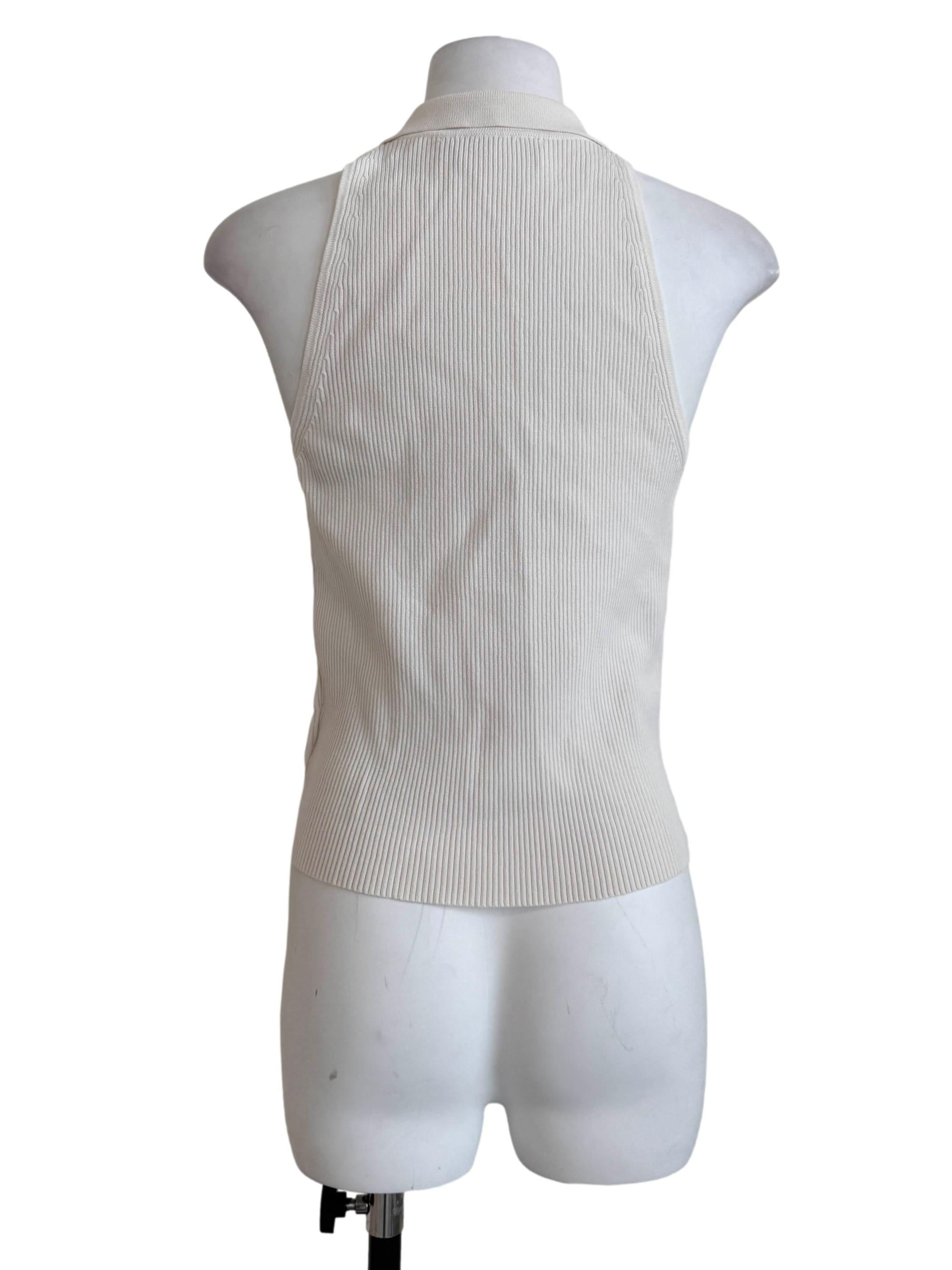 Alabaster White Knit Top