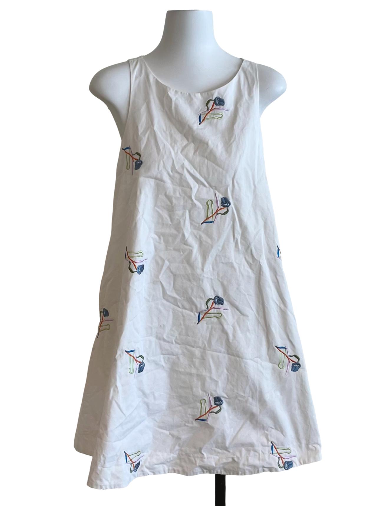 Liberty Cotton Embroidered Shift Dress OSN