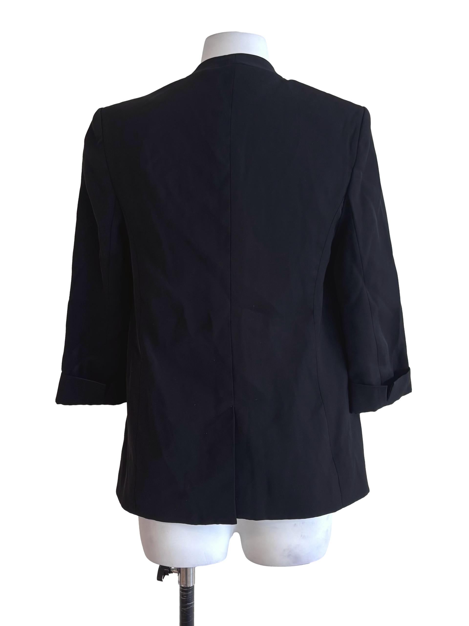 Onyx Black Buttonless Blazer LB