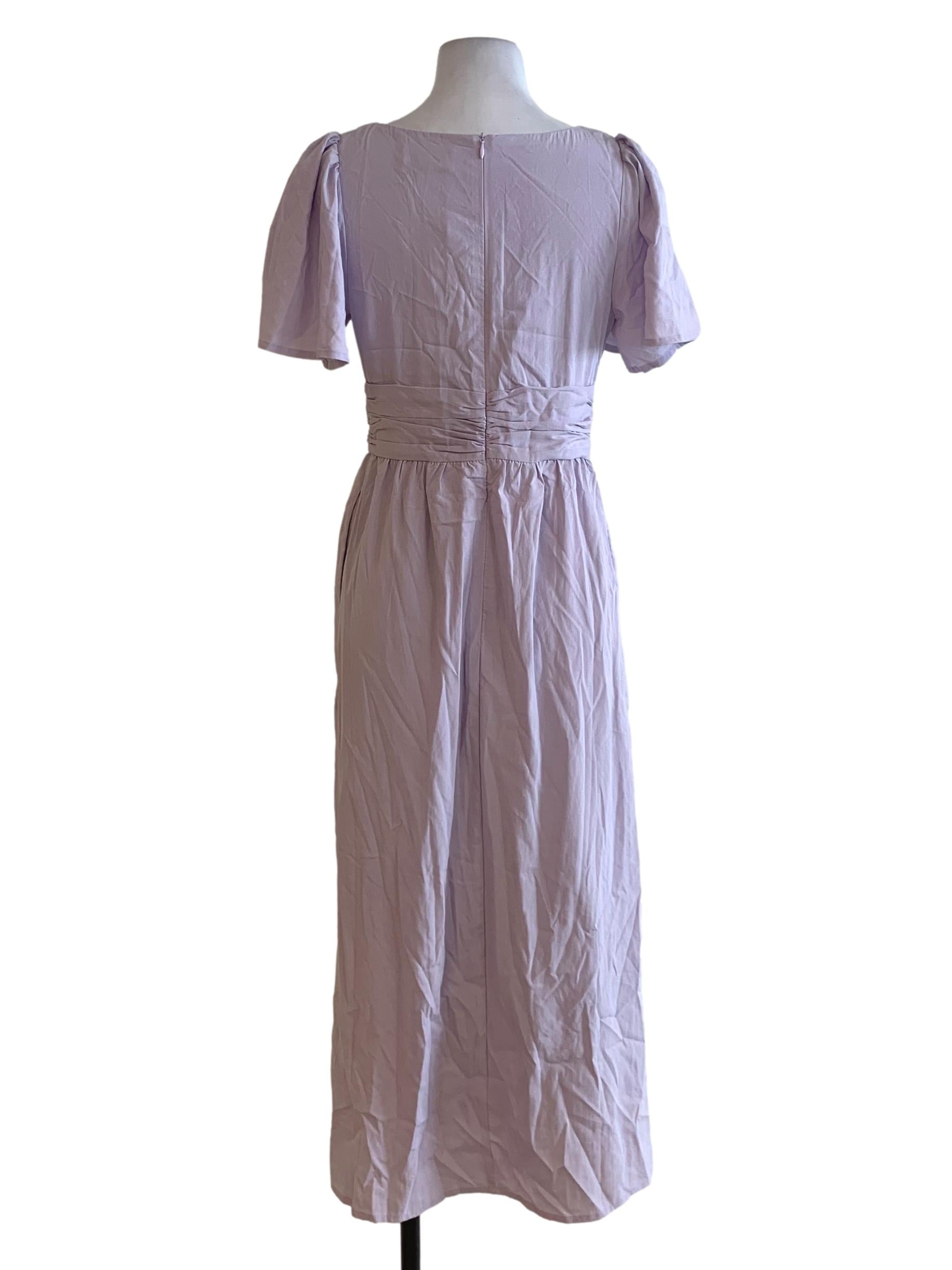 Heather V-Neckline Empire Dress