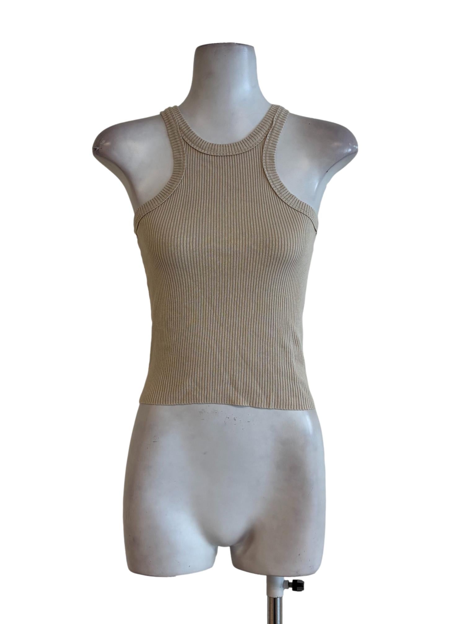 Merino Apron Neck Tank Top