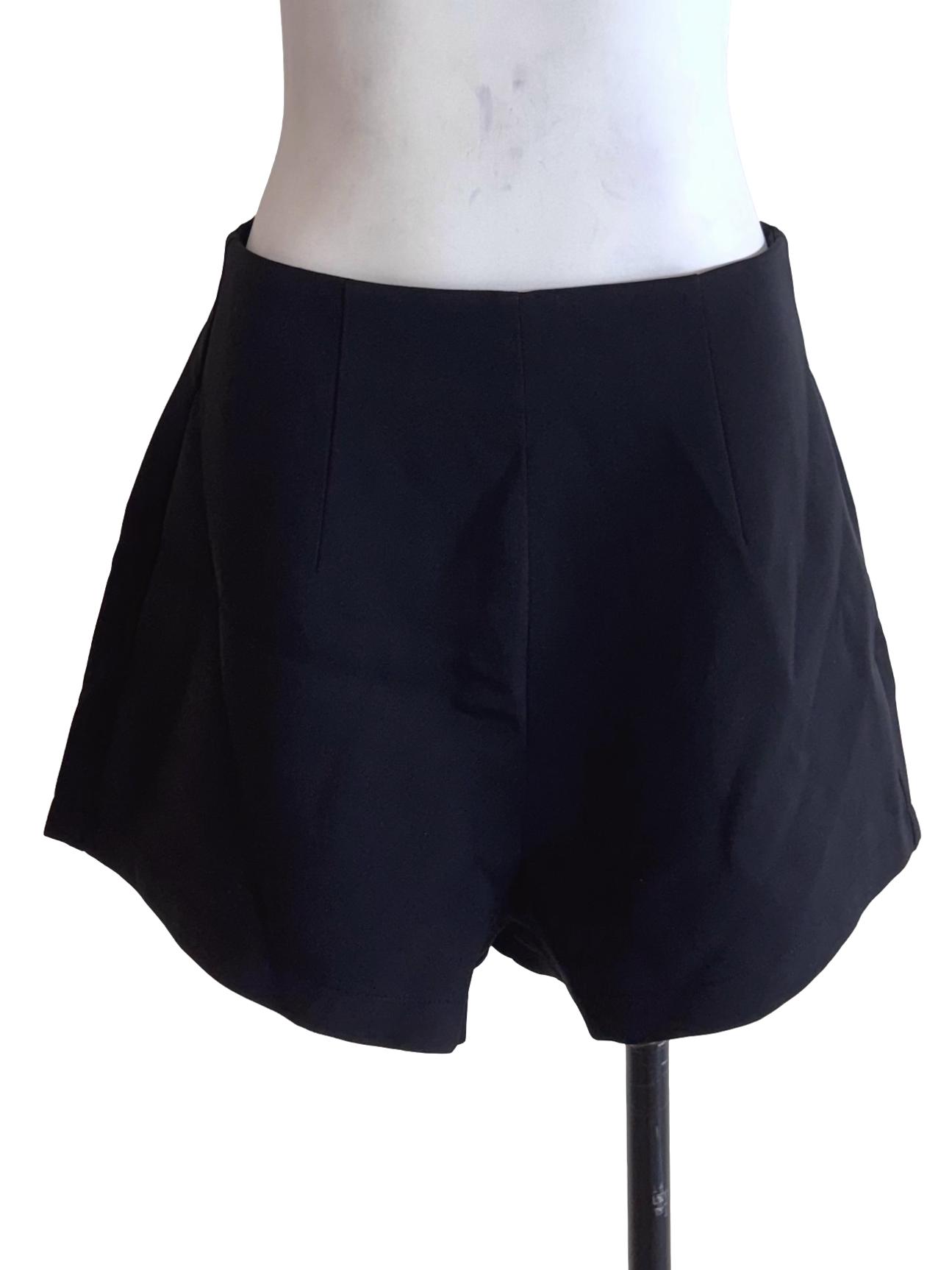Crow Black Casual Shorts