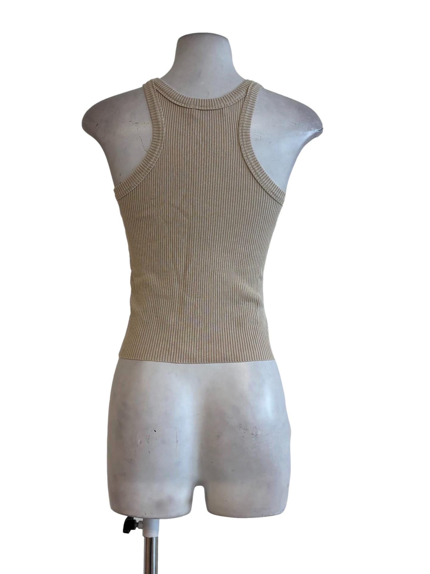 Merino Apron Neck Tank Top