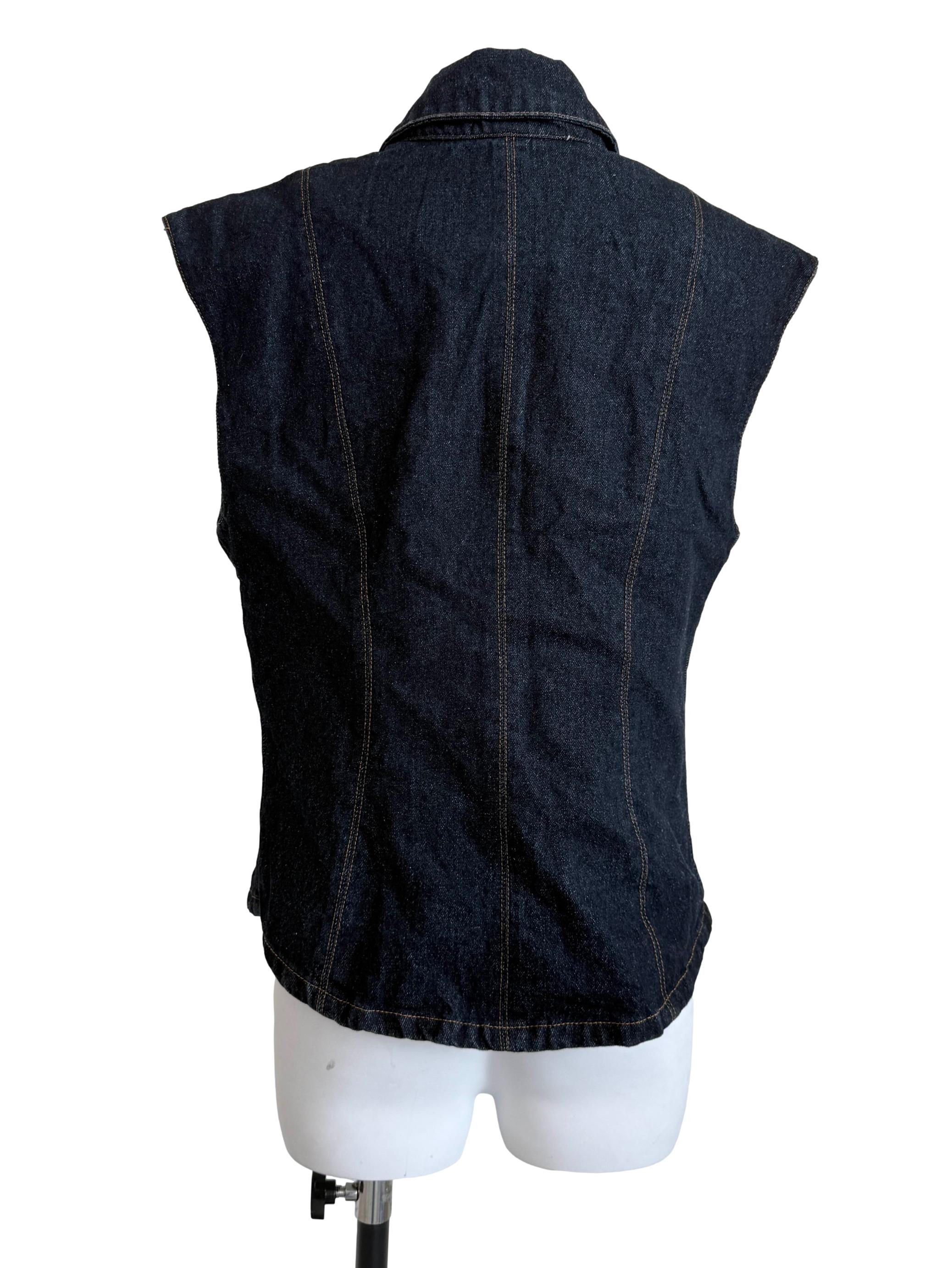 Denim Blue Collar Top