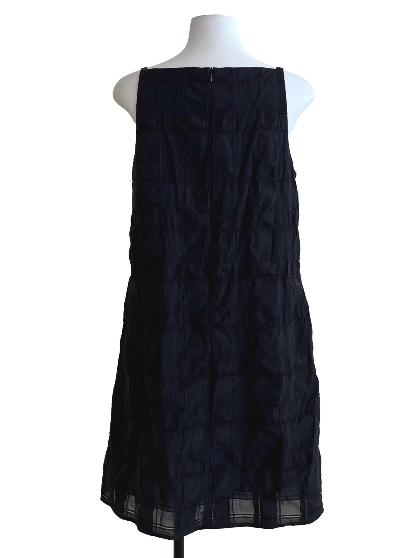 Black Sabrina Neckline Shift Dress OSN