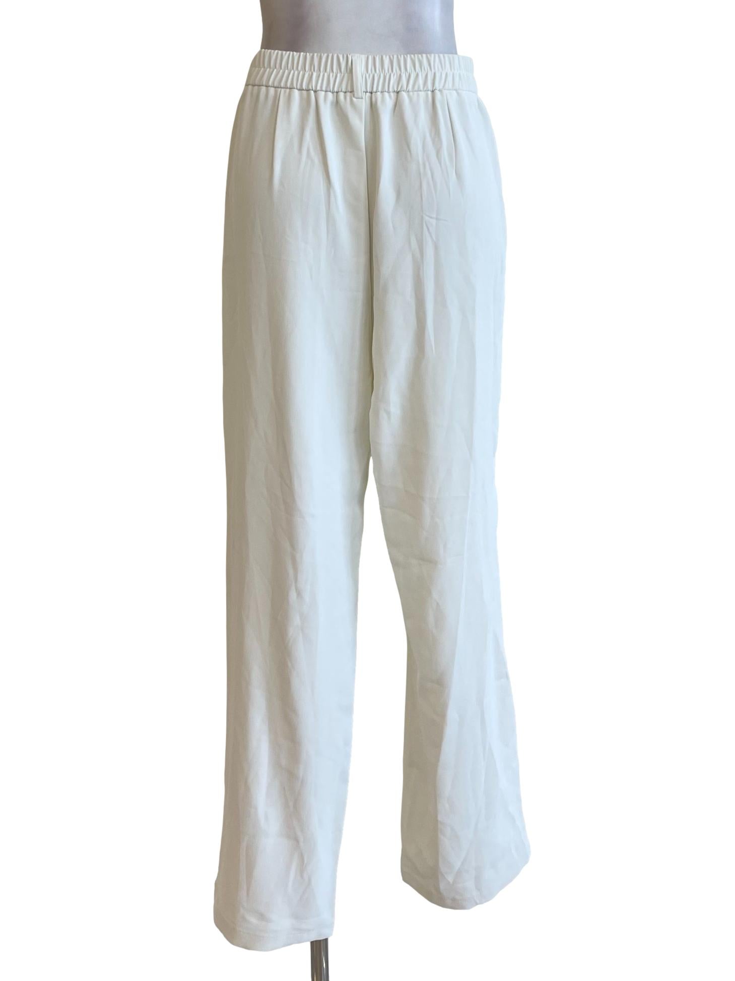 White Slim Leg Pants