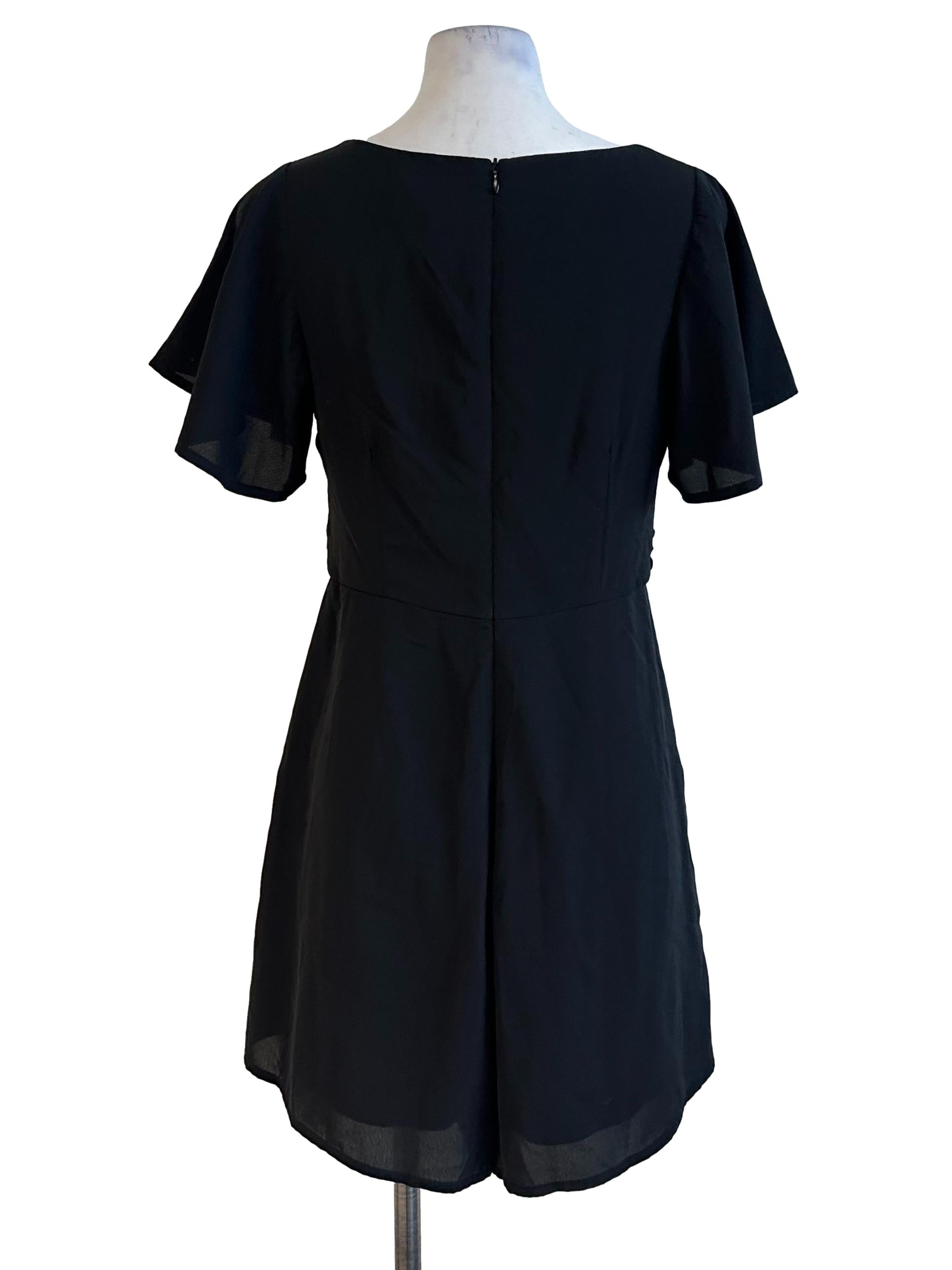 Raven Black Ruched Sweetheart Rompers