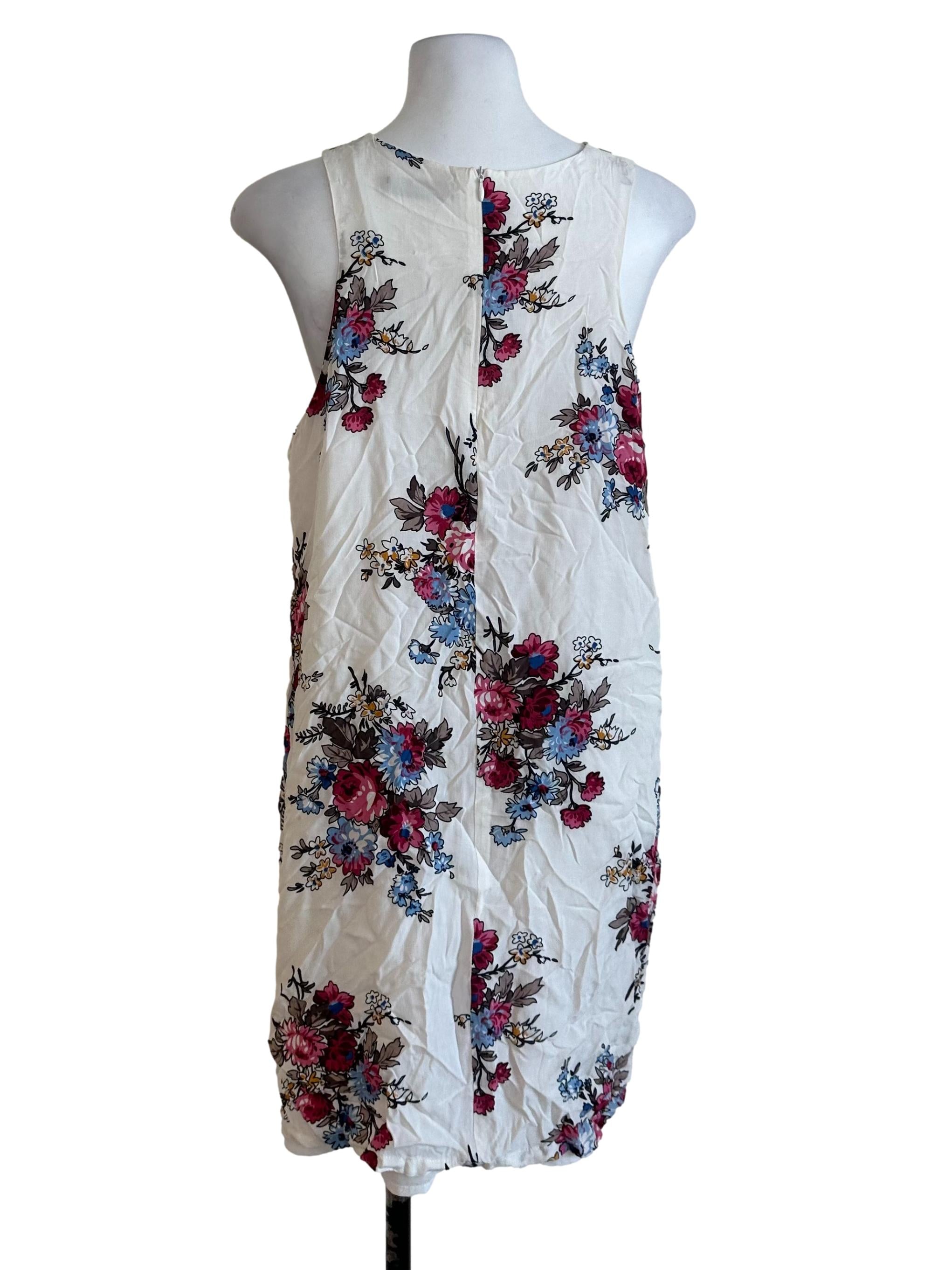 Pearl White Floral Pattern Dress