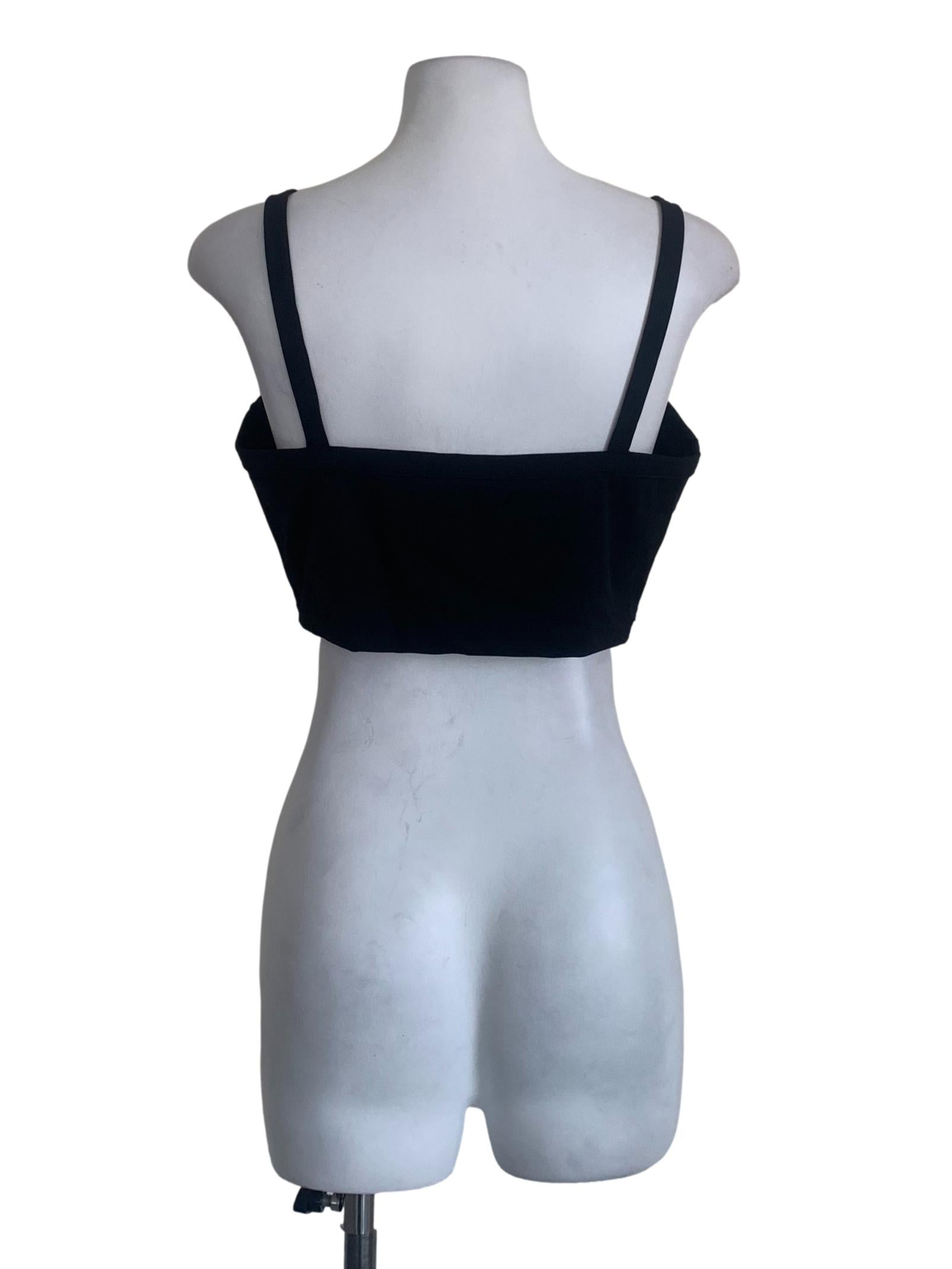 Black Singlet Top