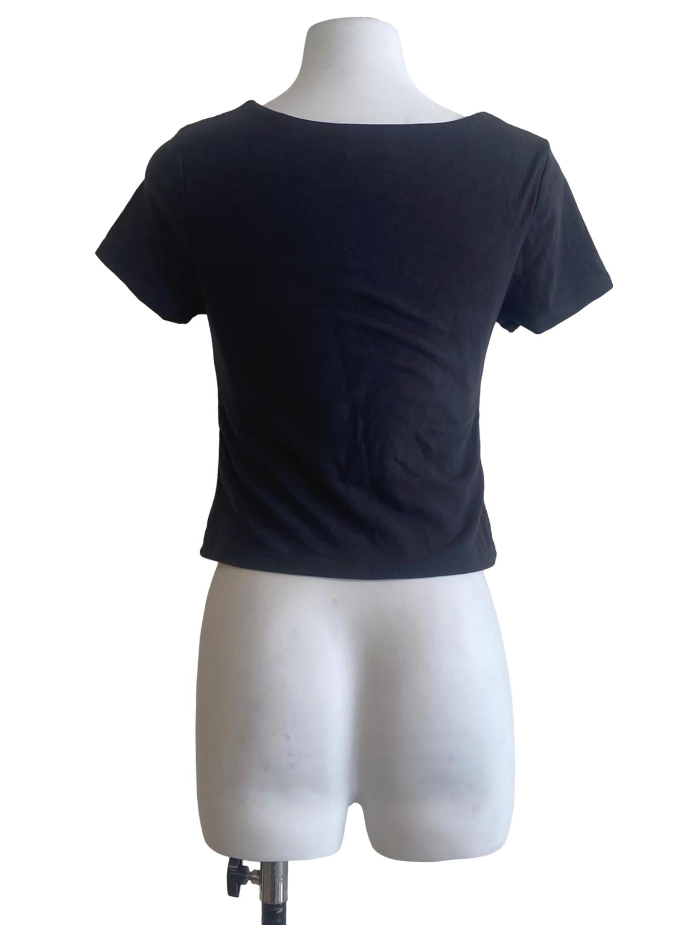 Pebble Grey Twill Square Neck Blouse